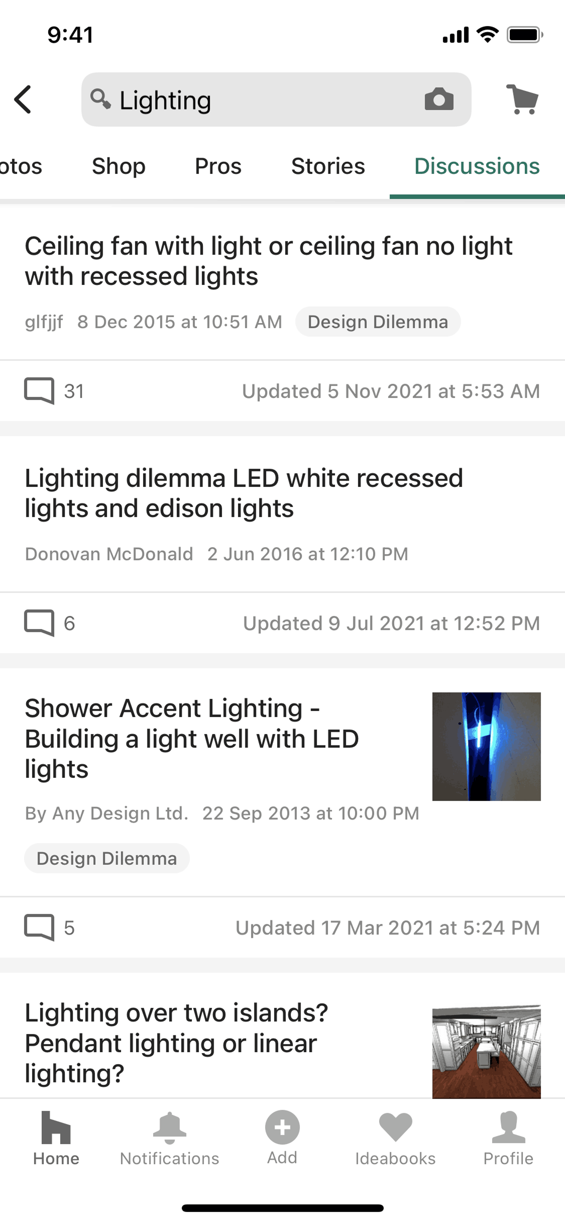 Houzz iOS Real Estate interface screenshot 17