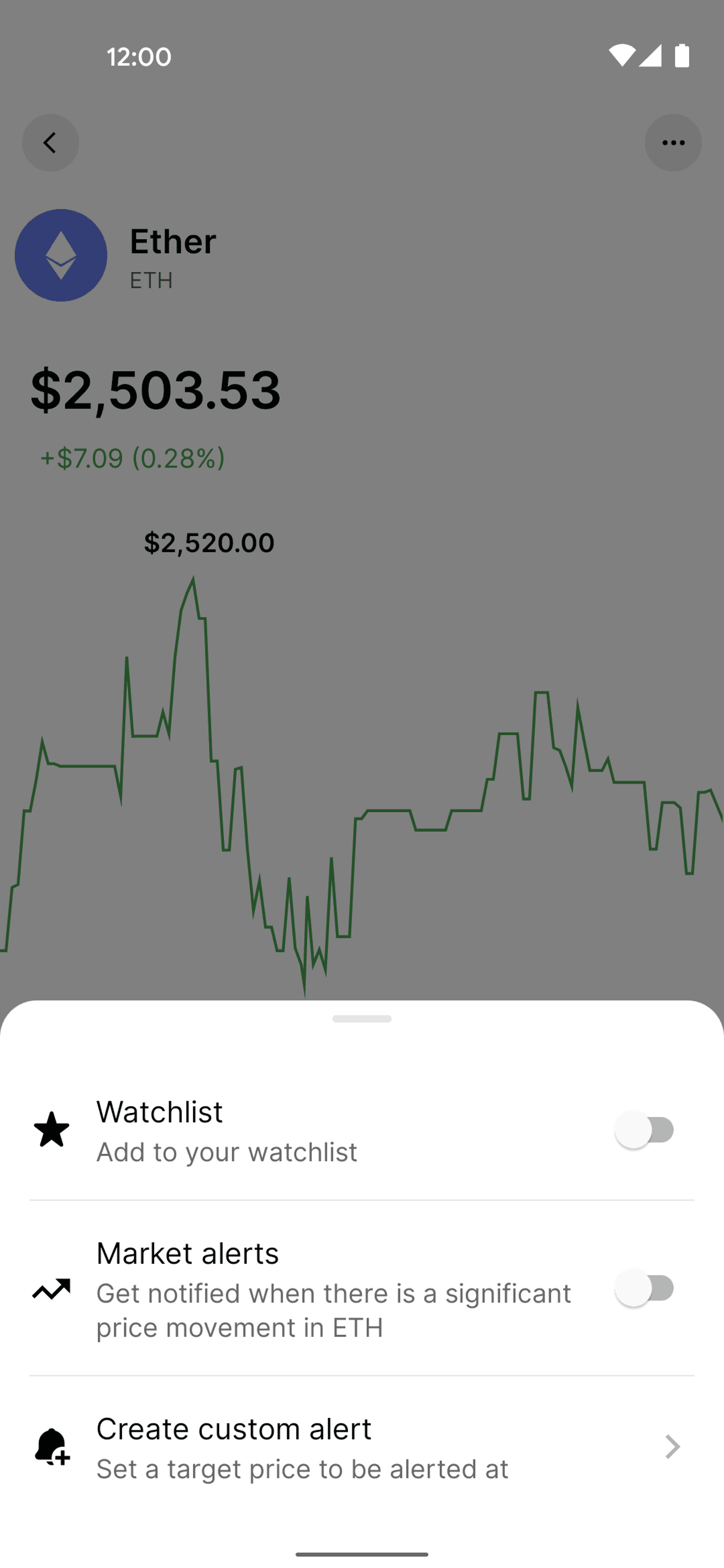 Gemini Android Finance interface screenshot 18