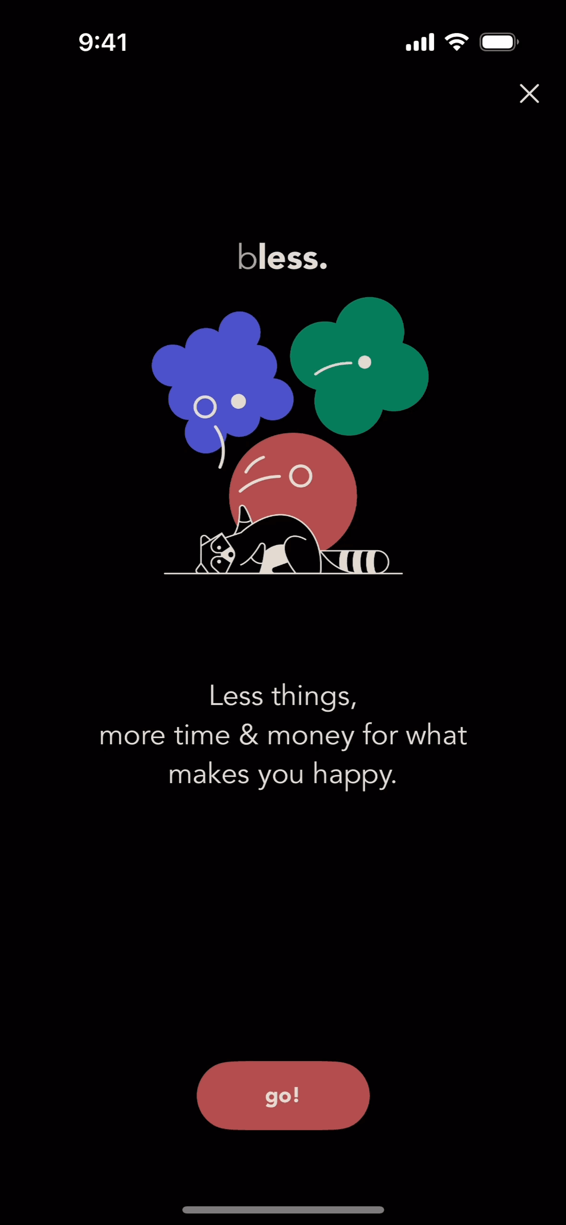bless. iOS Health & Fitness interface screenshot 1