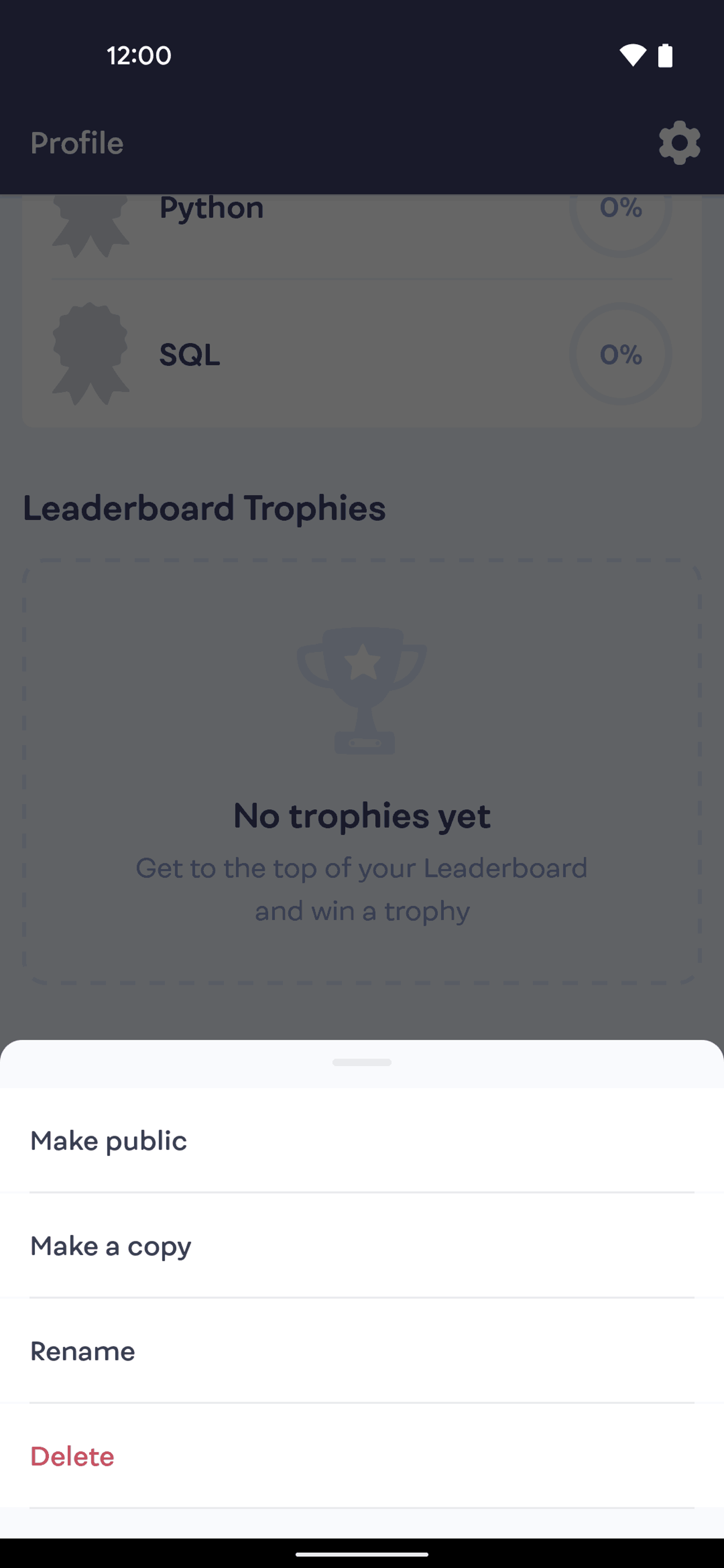 Mimo Android Education interface screenshot 18
