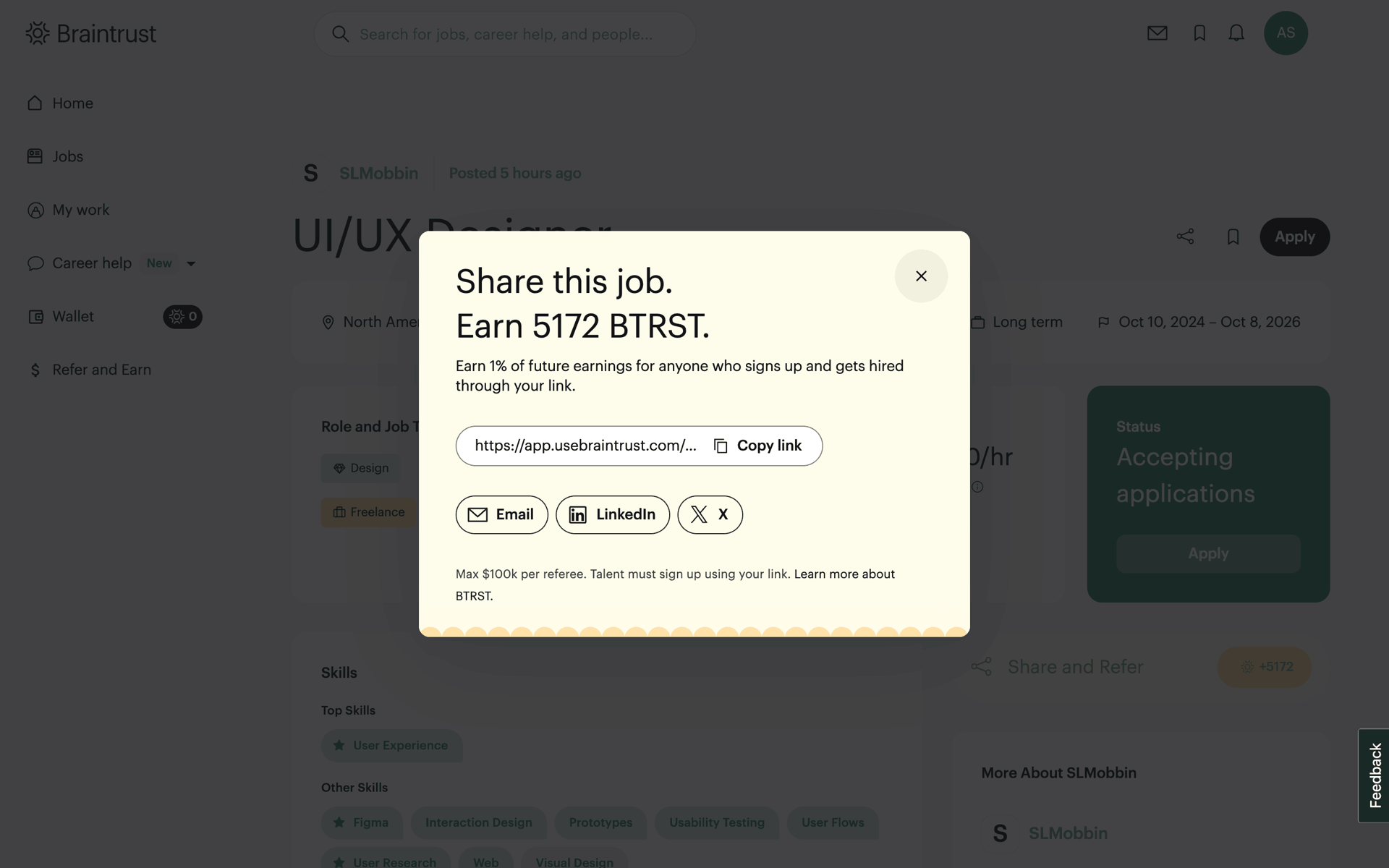 Braintrust Web AI interface screenshot 5