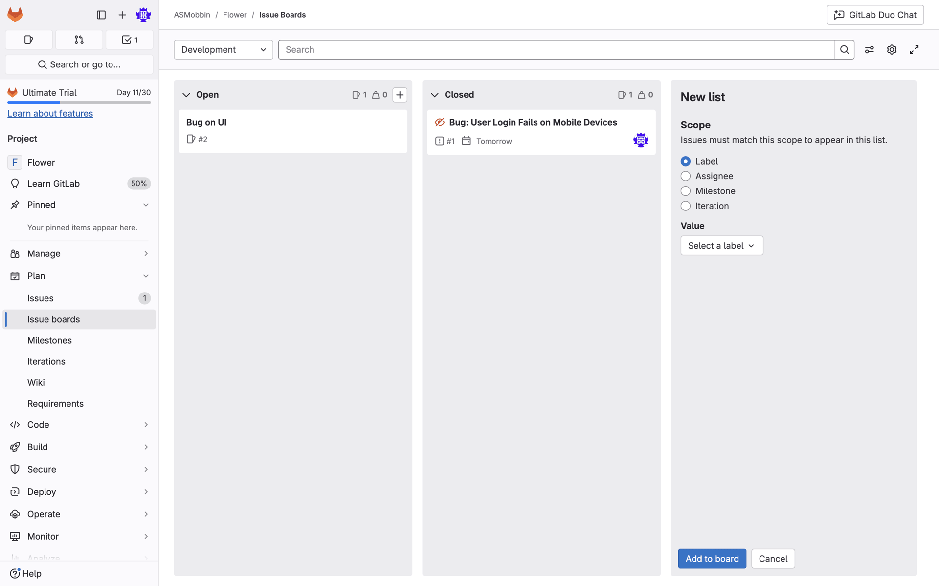 GitLab Web Developer Tools interface screenshot 23