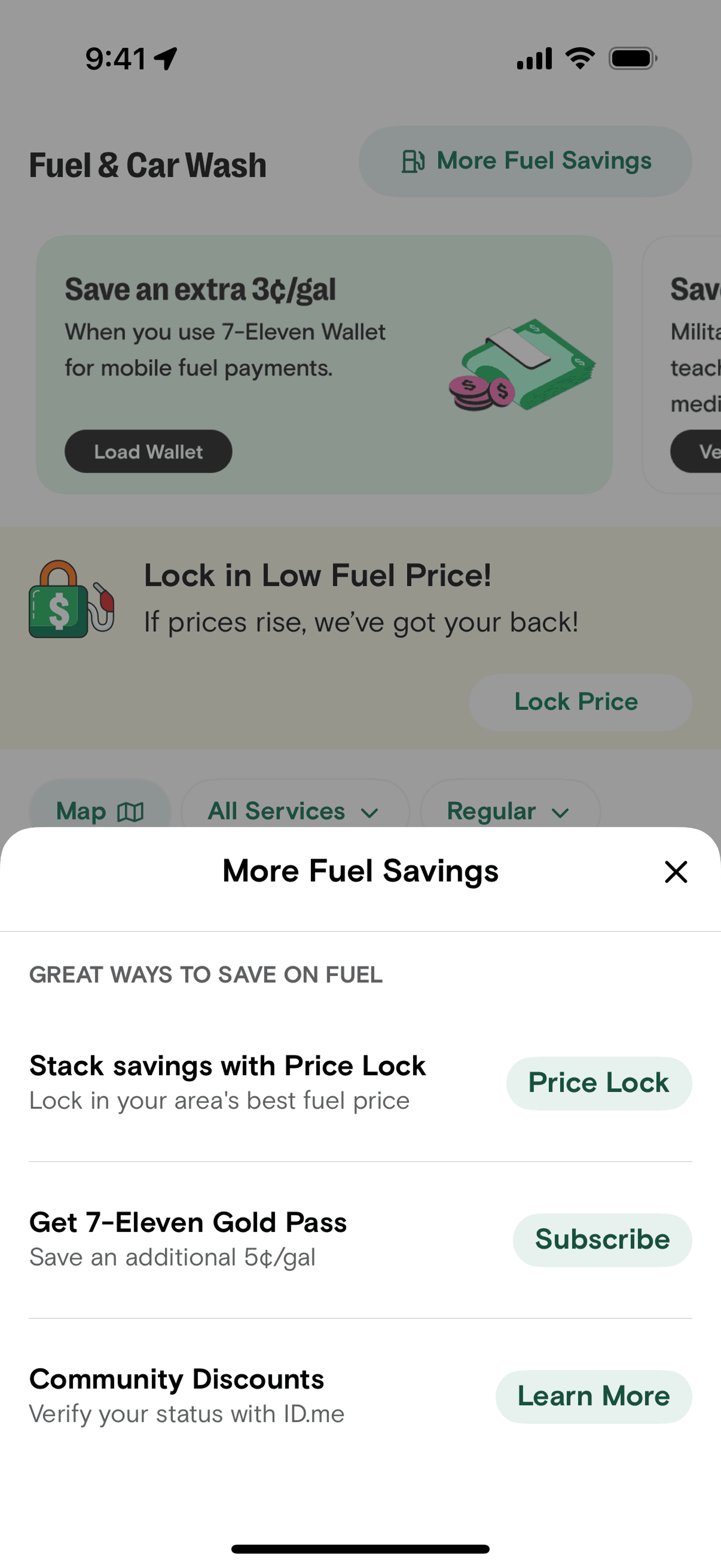 7-Eleven iOS Food & Drink interface screenshot 20