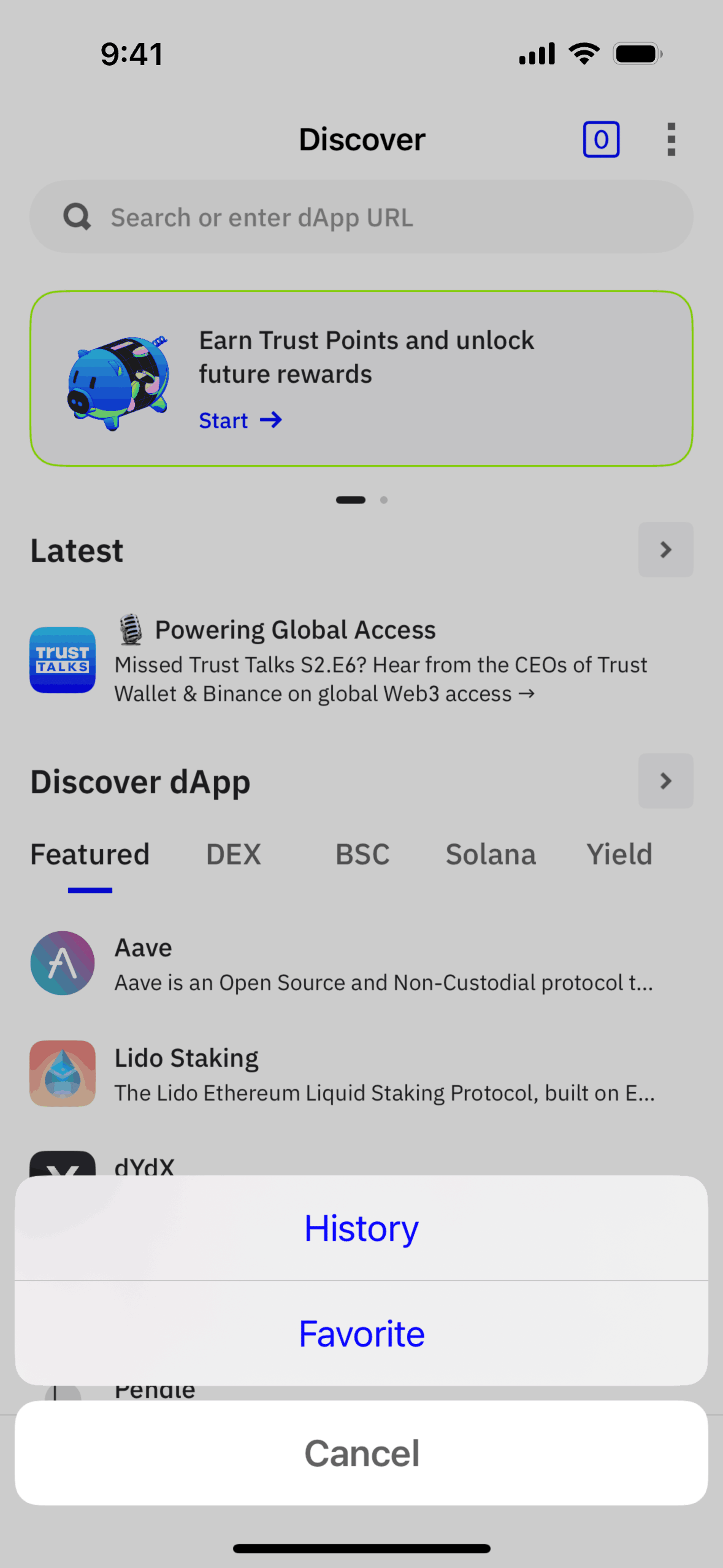Trust Wallet iOS Crypto & Web3 interface screenshot 15