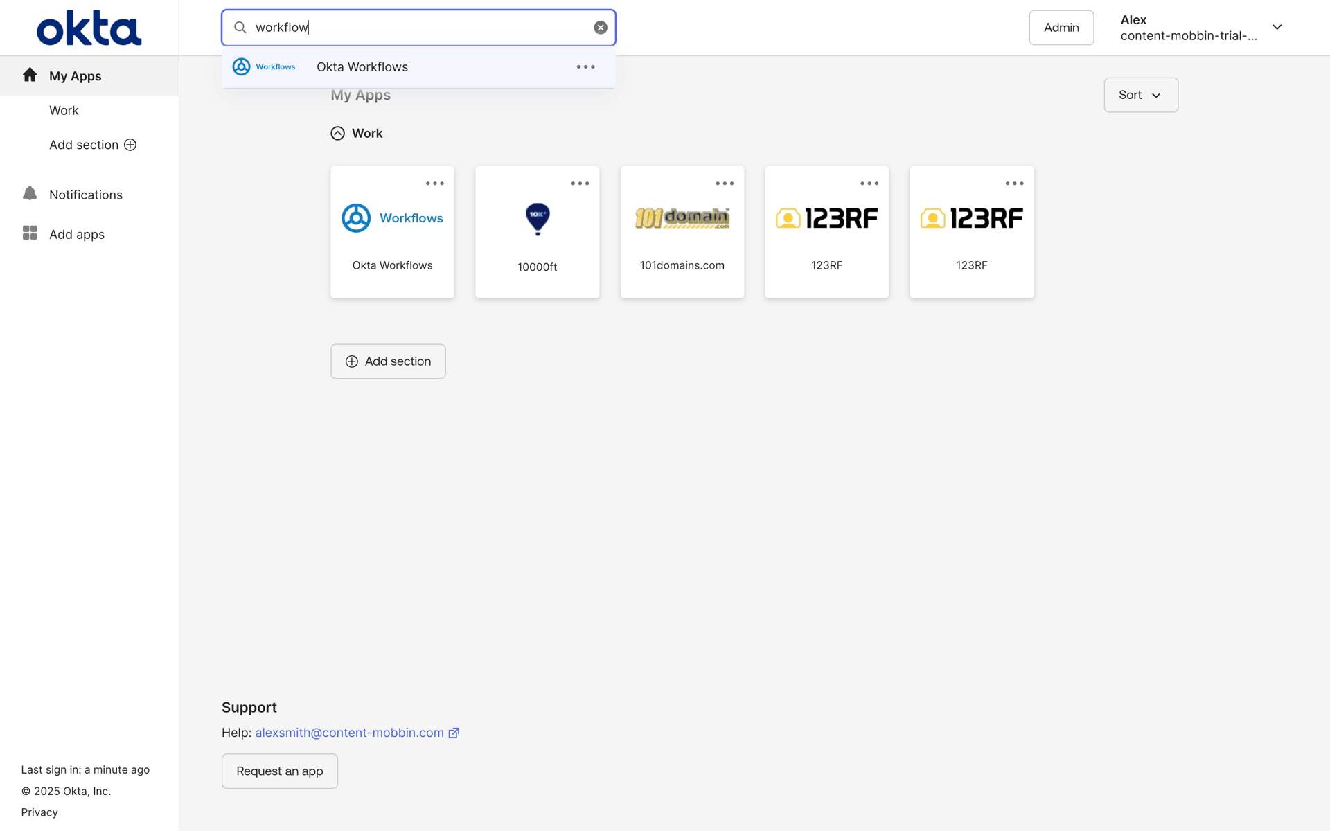 Okta Web Developer Tools interface screenshot 7