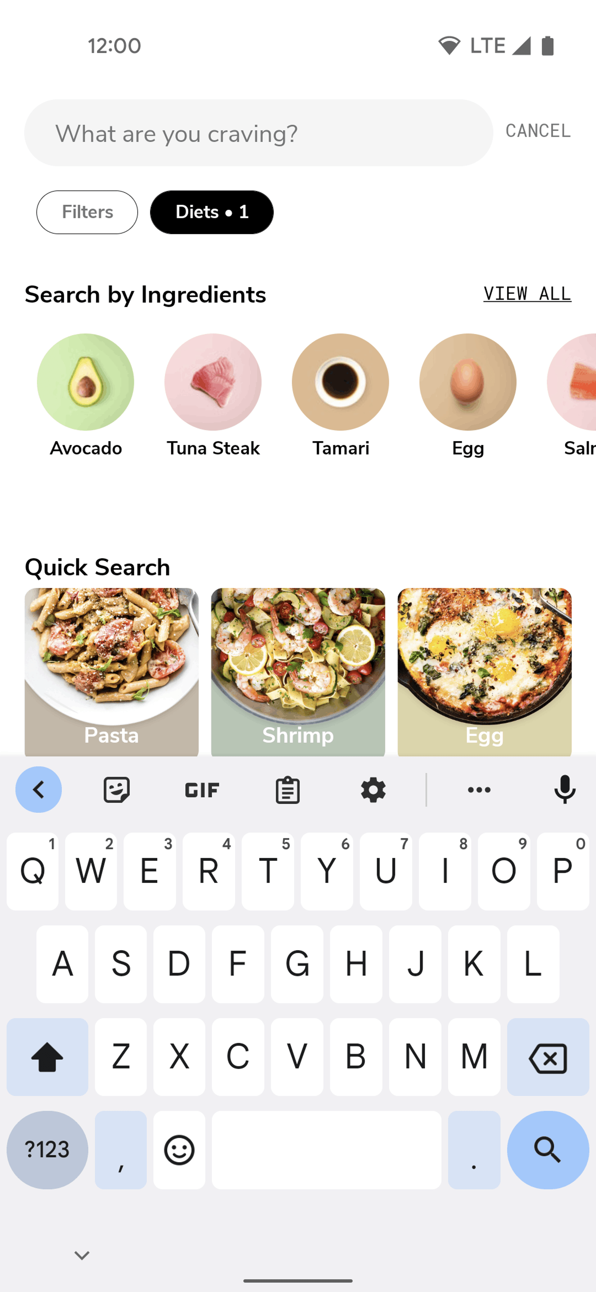 SideChef Android Food & Drink interface screenshot 6
