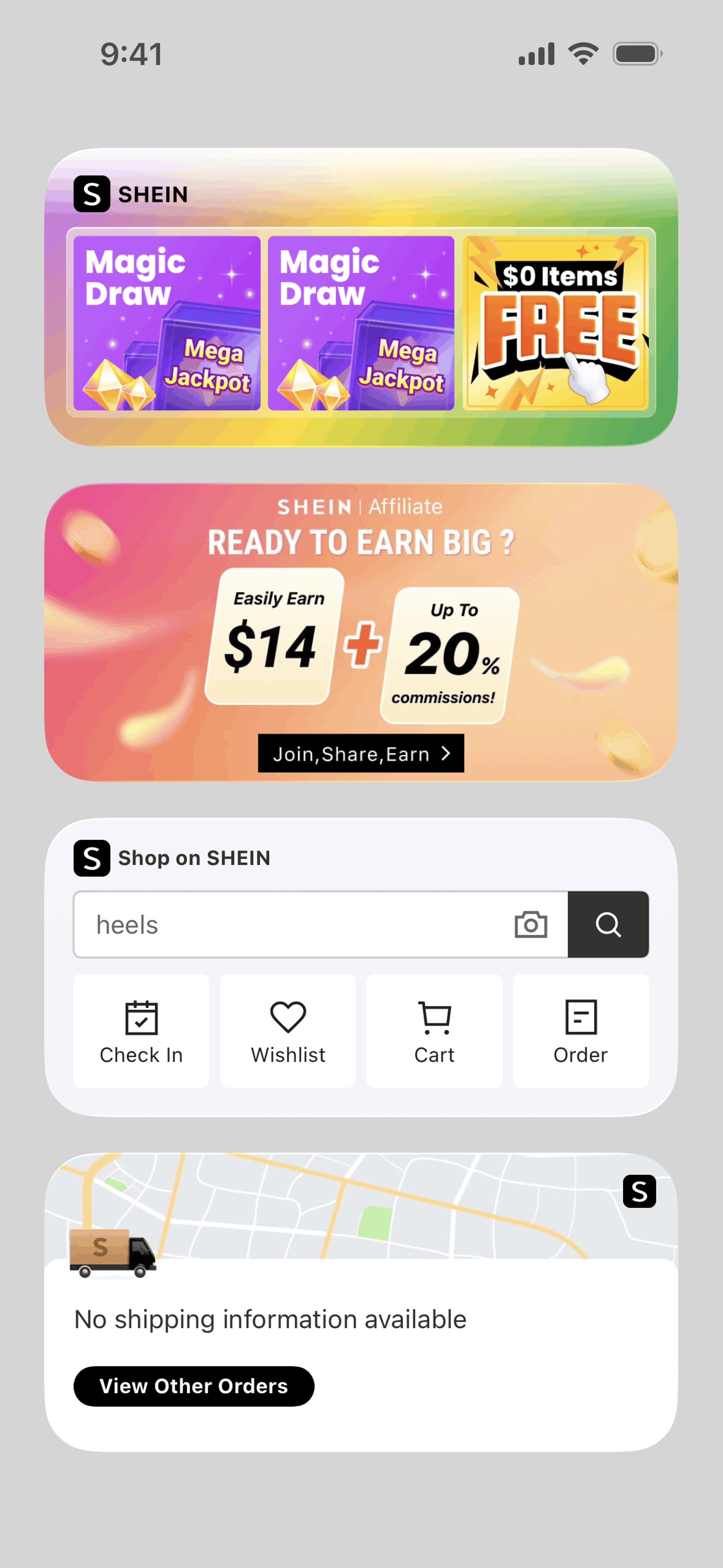 SHEIN iOS Shopping interface screenshot 4