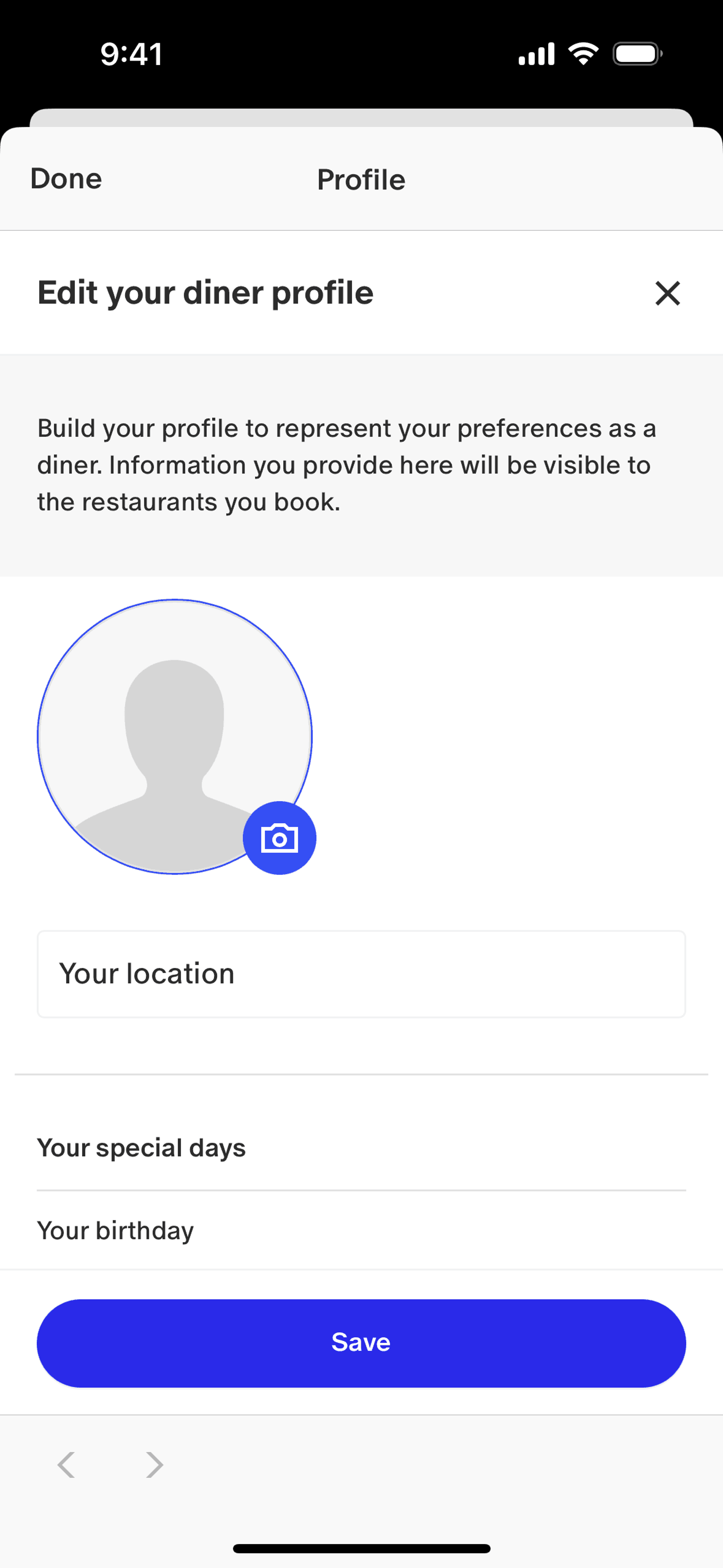 Tock iOS Food & Drink interface screenshot 24