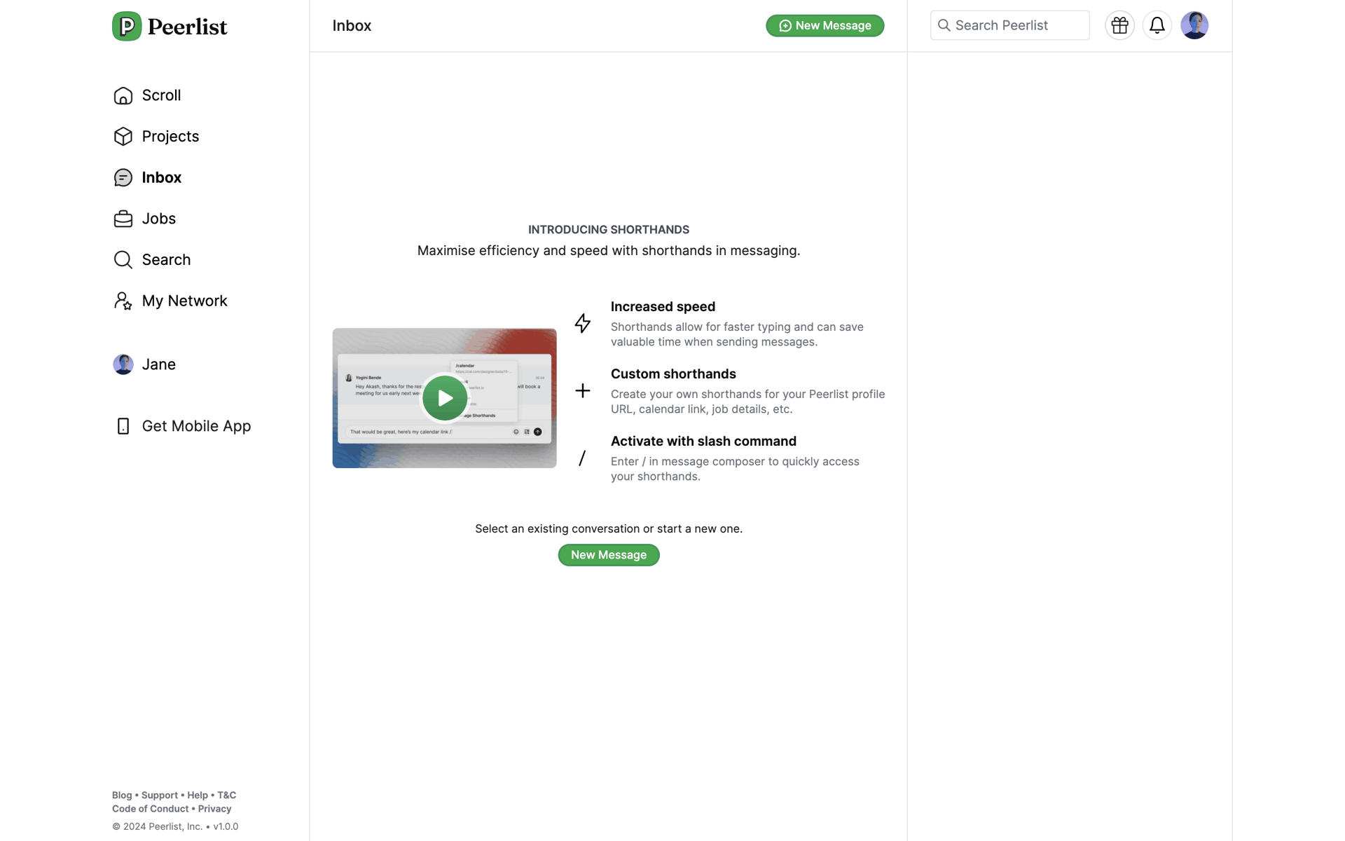 Peerlist Web Social Networking interface screenshot 14