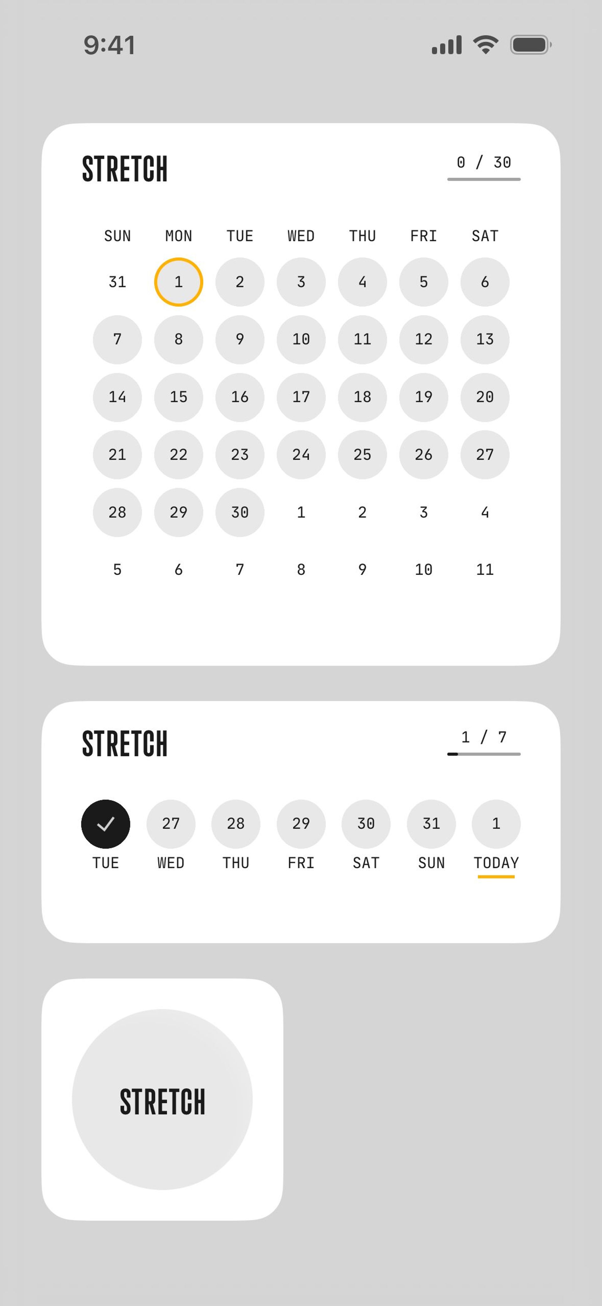 (Not Boring) Habits iOS Health & Fitness interface screenshot 13