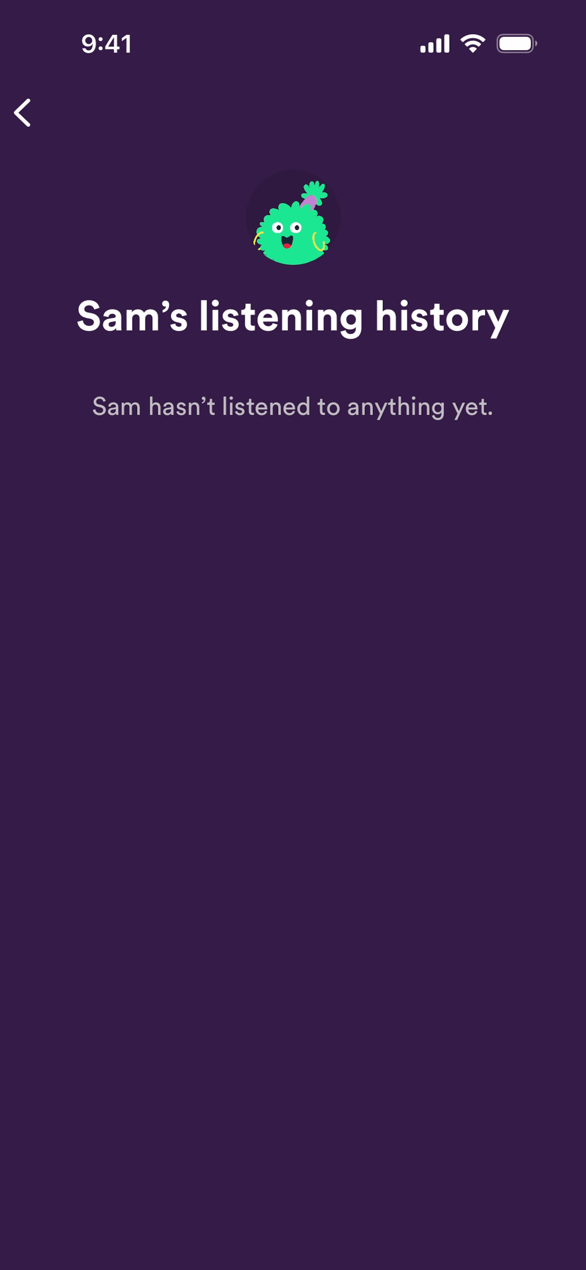 Spotify Kids iOS Music & Audio interface screenshot 21