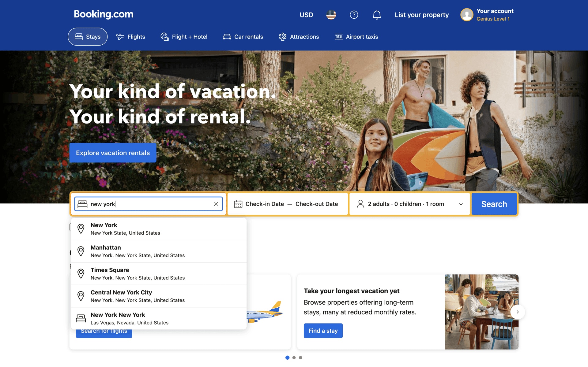 Booking.com Web Travel & Transportation interface screenshot 18