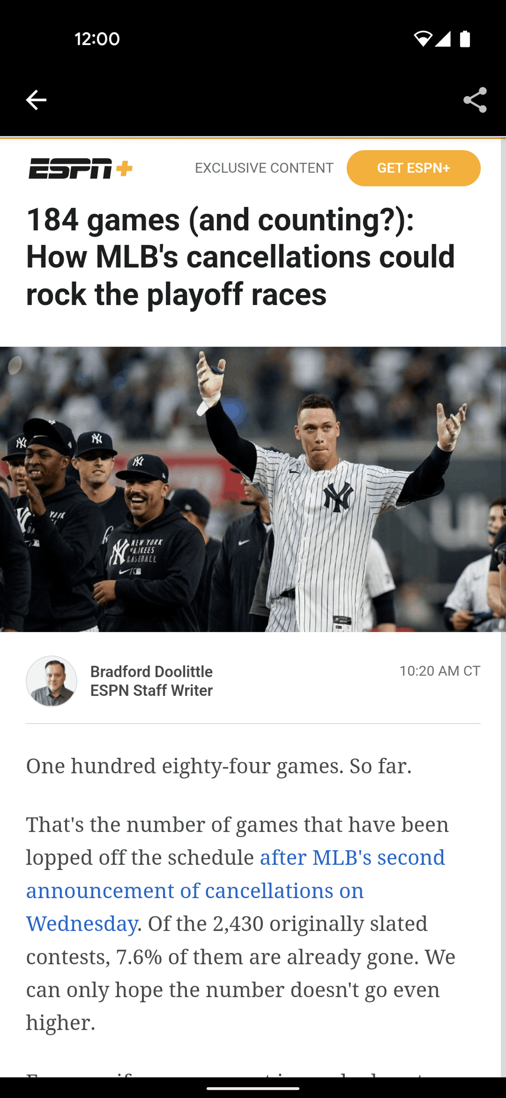 ESPN Android Sports interface screenshot 22