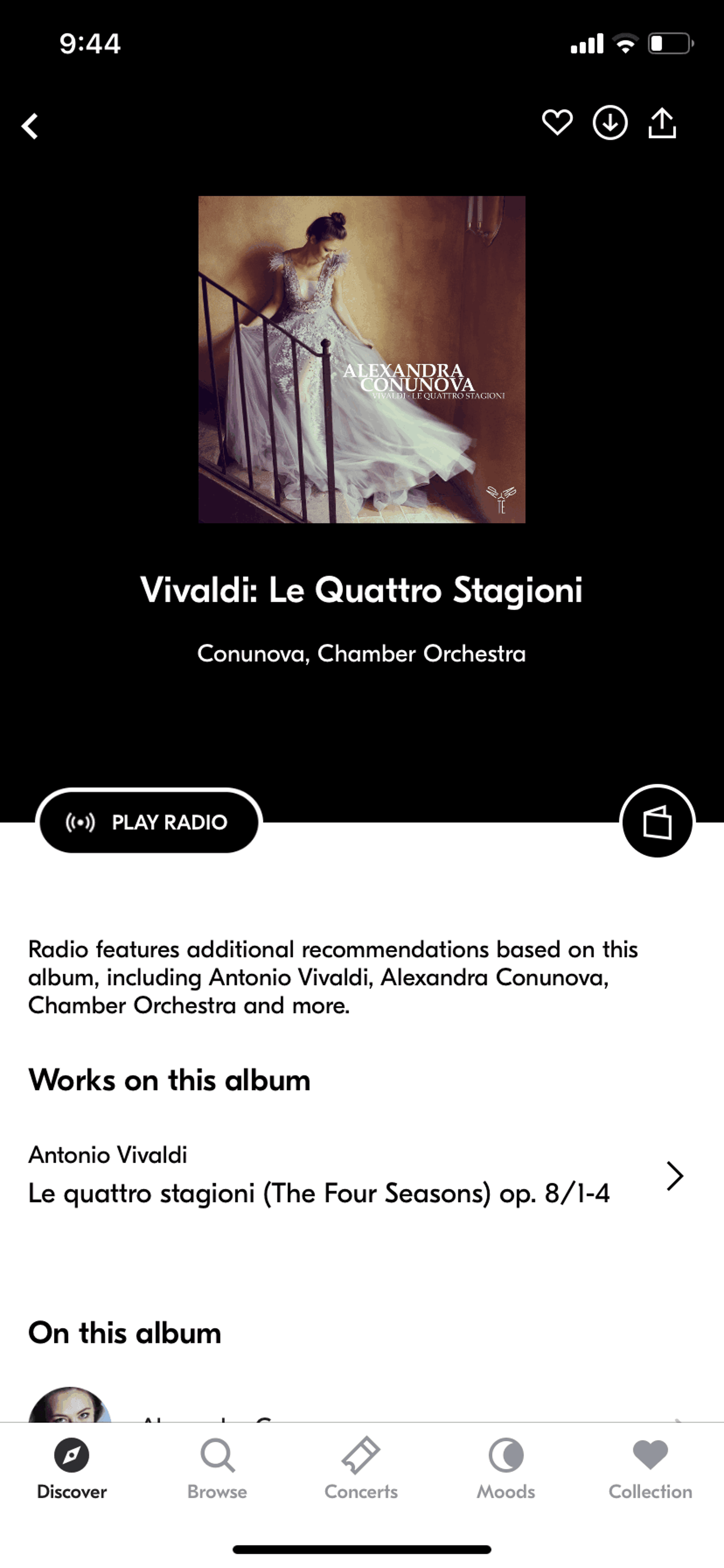 IDAGIO iOS Music & Audio interface screenshot 16