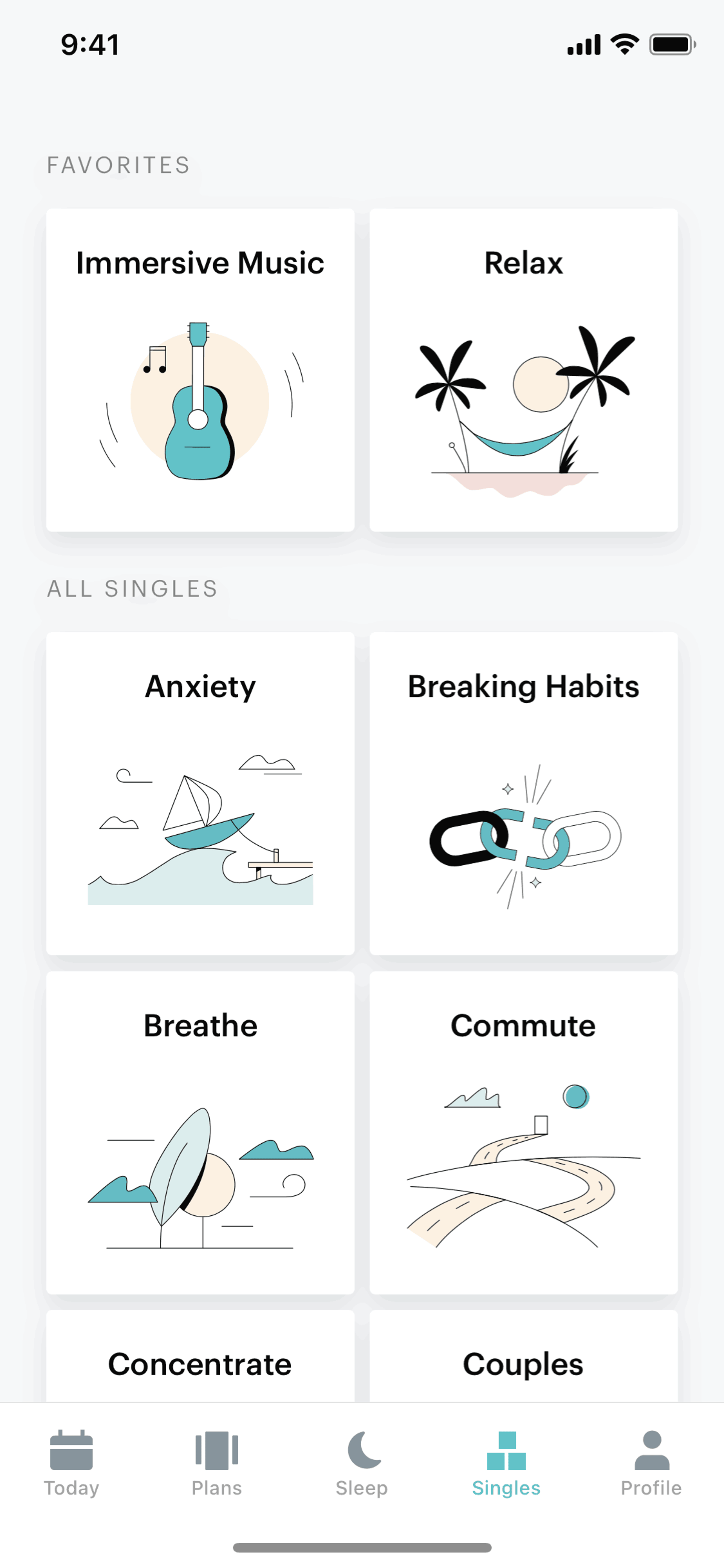 Balance iOS Health & Fitness interface screenshot 6