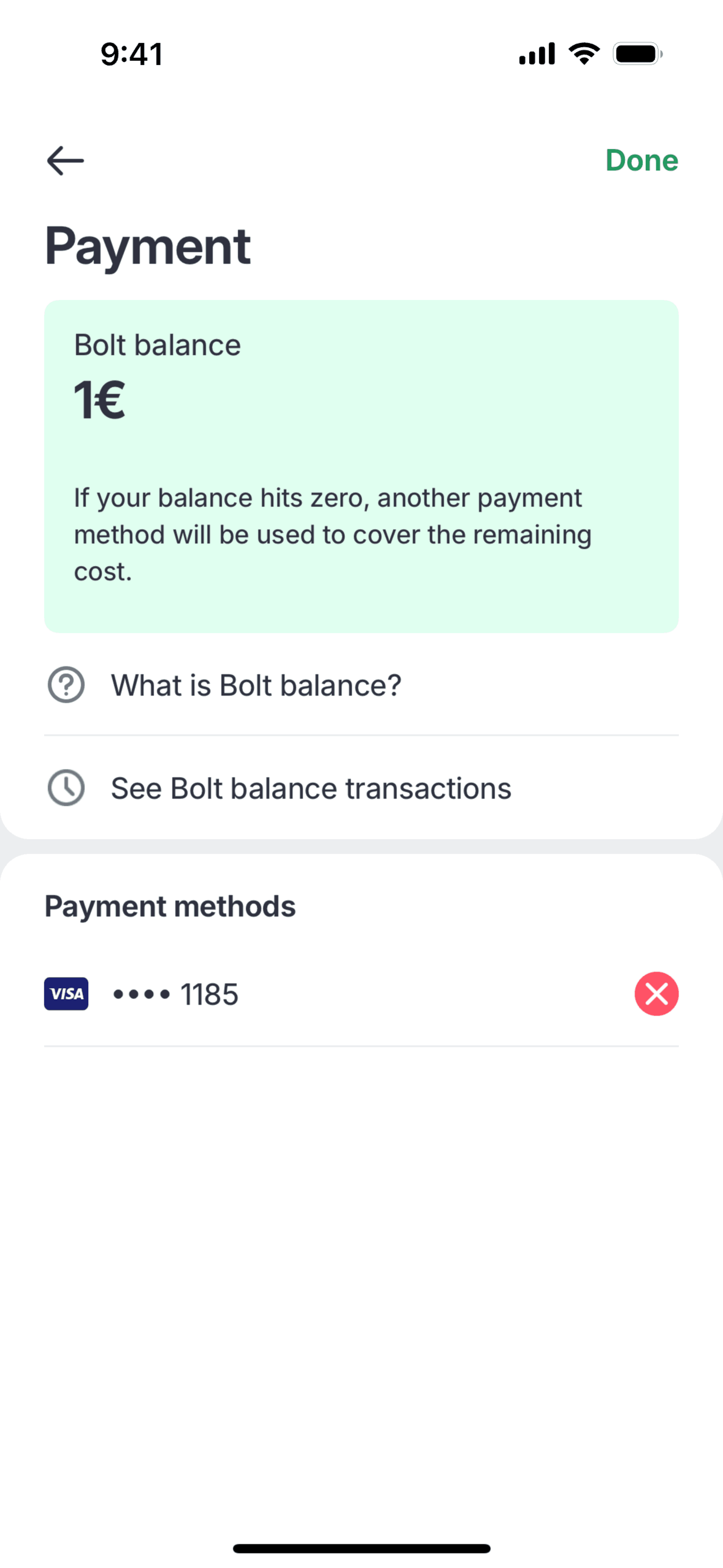 Bolt Food iOS Food & Drink interface screenshot 11