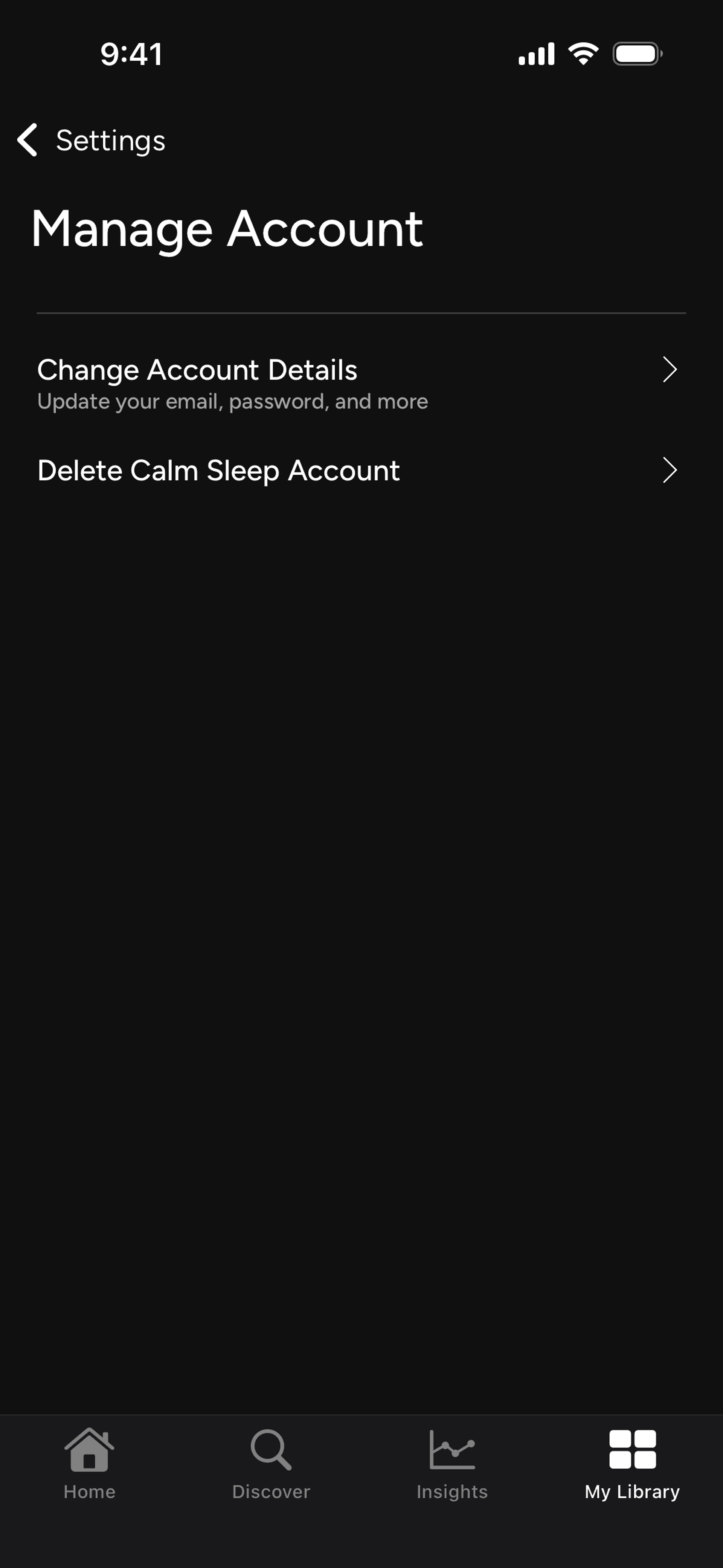Calm Sleep iOS Health & Fitness interface screenshot 17