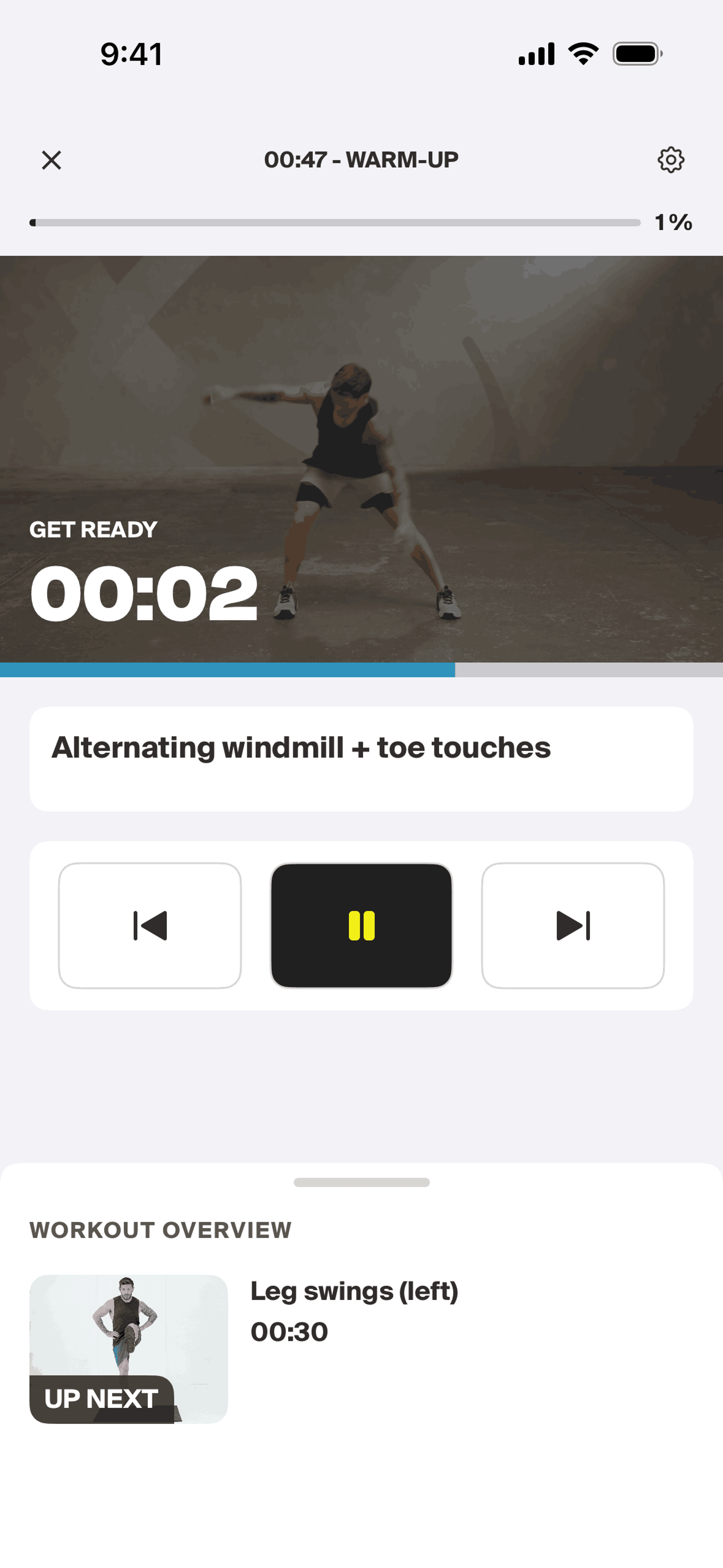 Centr iOS Health & Fitness interface screenshot 2