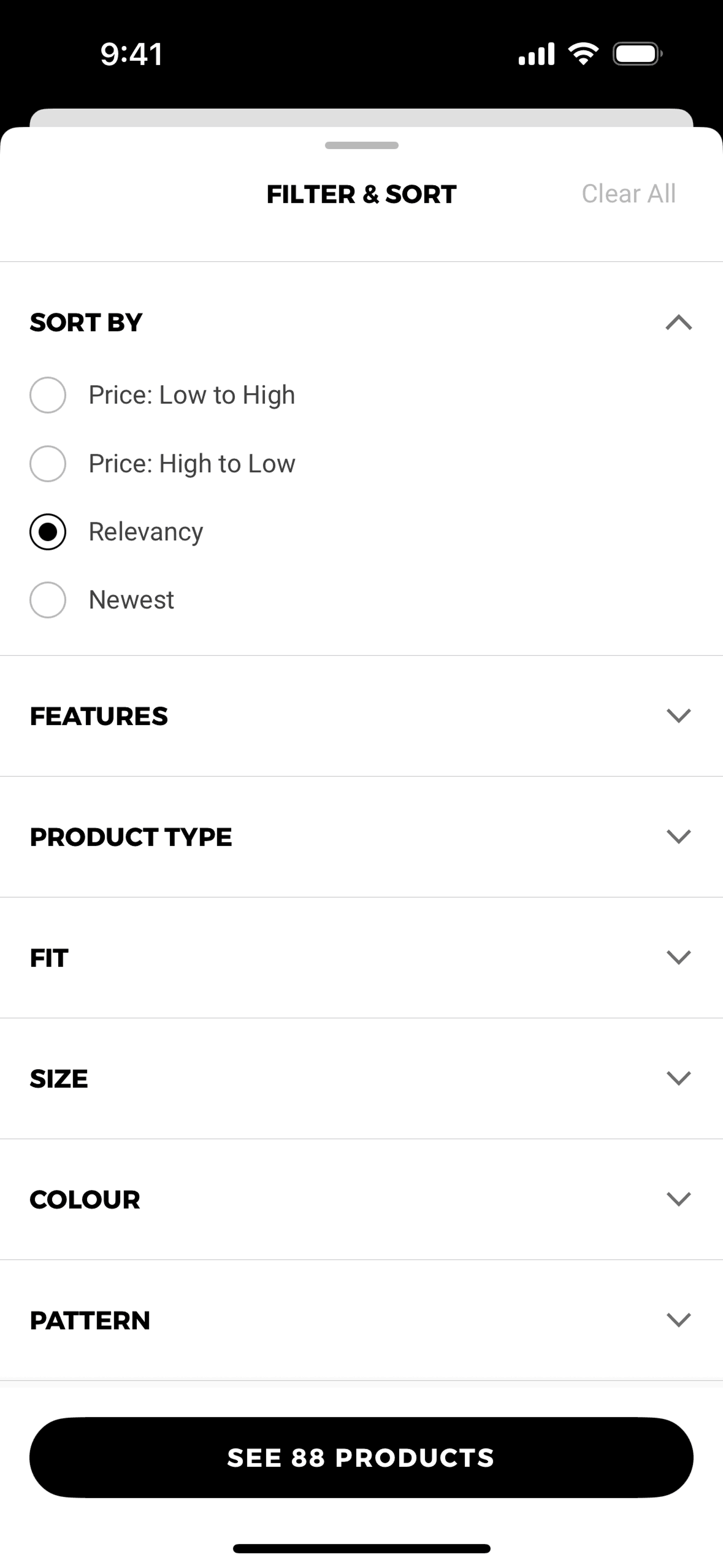 Gymshark iOS Shopping interface screenshot 11