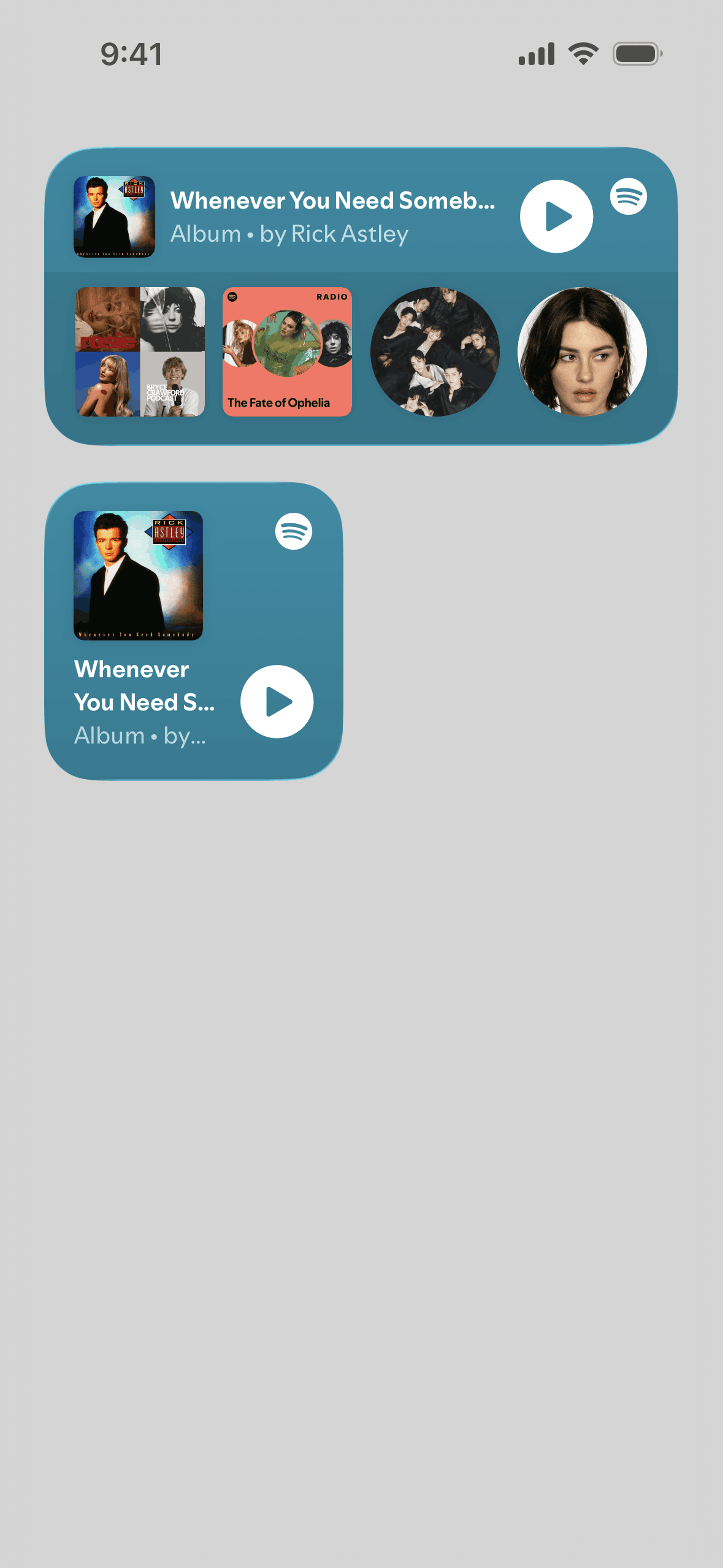 Spotify iOS Music & Audio interface screenshot 6