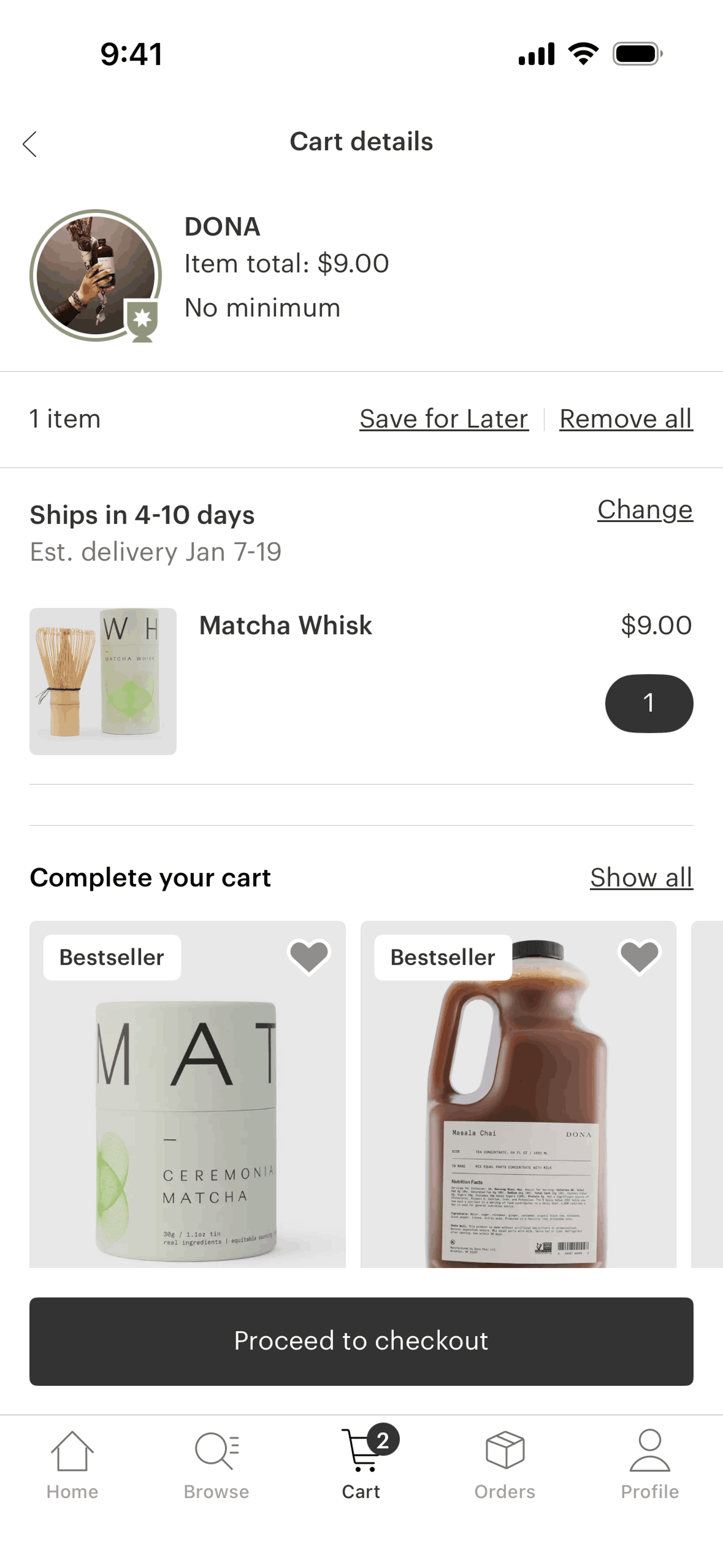 Faire Wholesale iOS Shopping interface screenshot 10