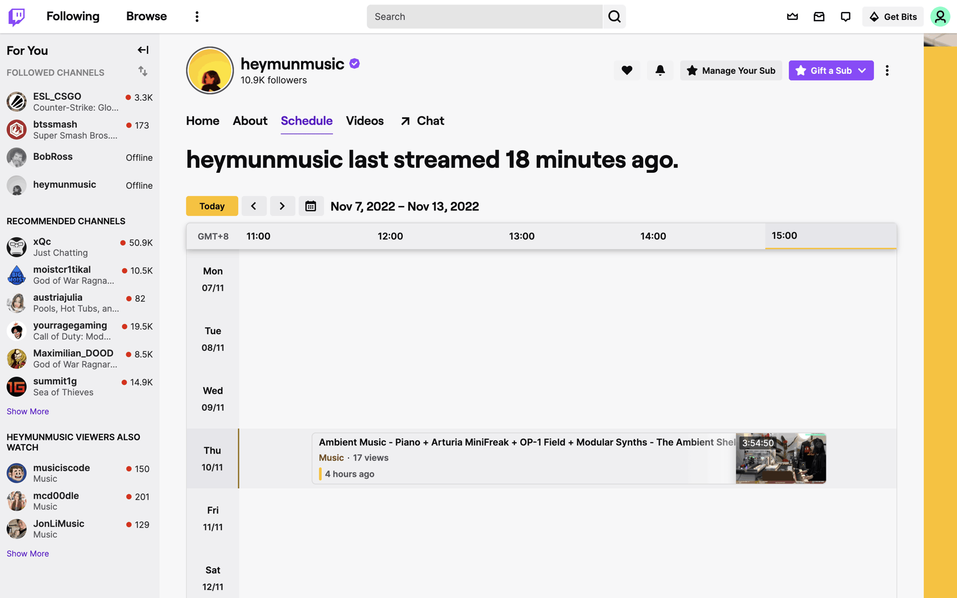 Twitch Web Photo & Video interface screenshot 10