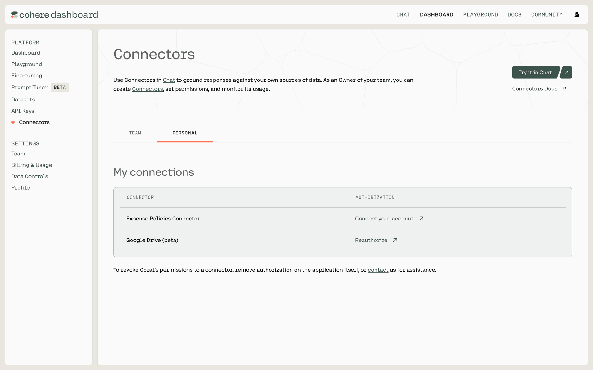 Cohere Web AI interface screenshot 23