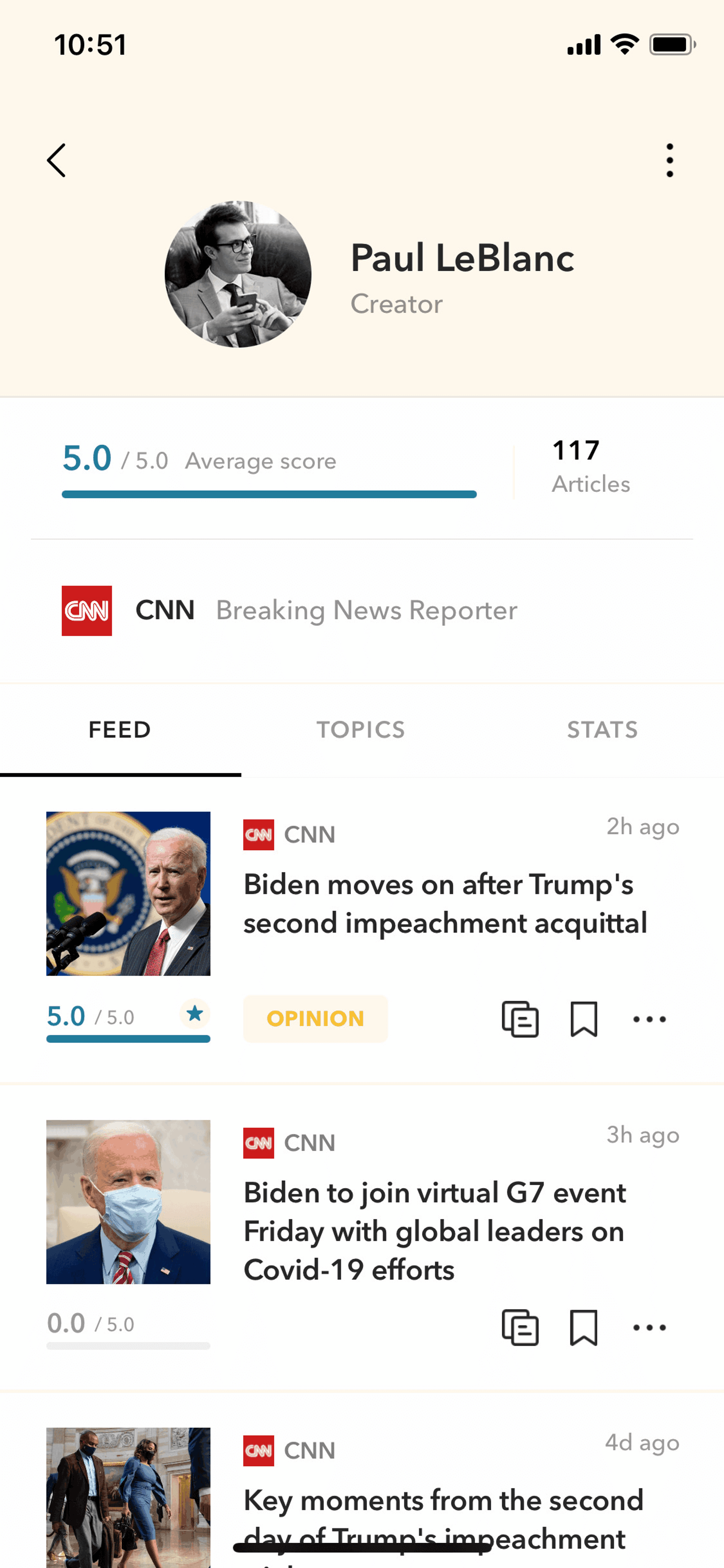 Gawq iOS News interface screenshot 23