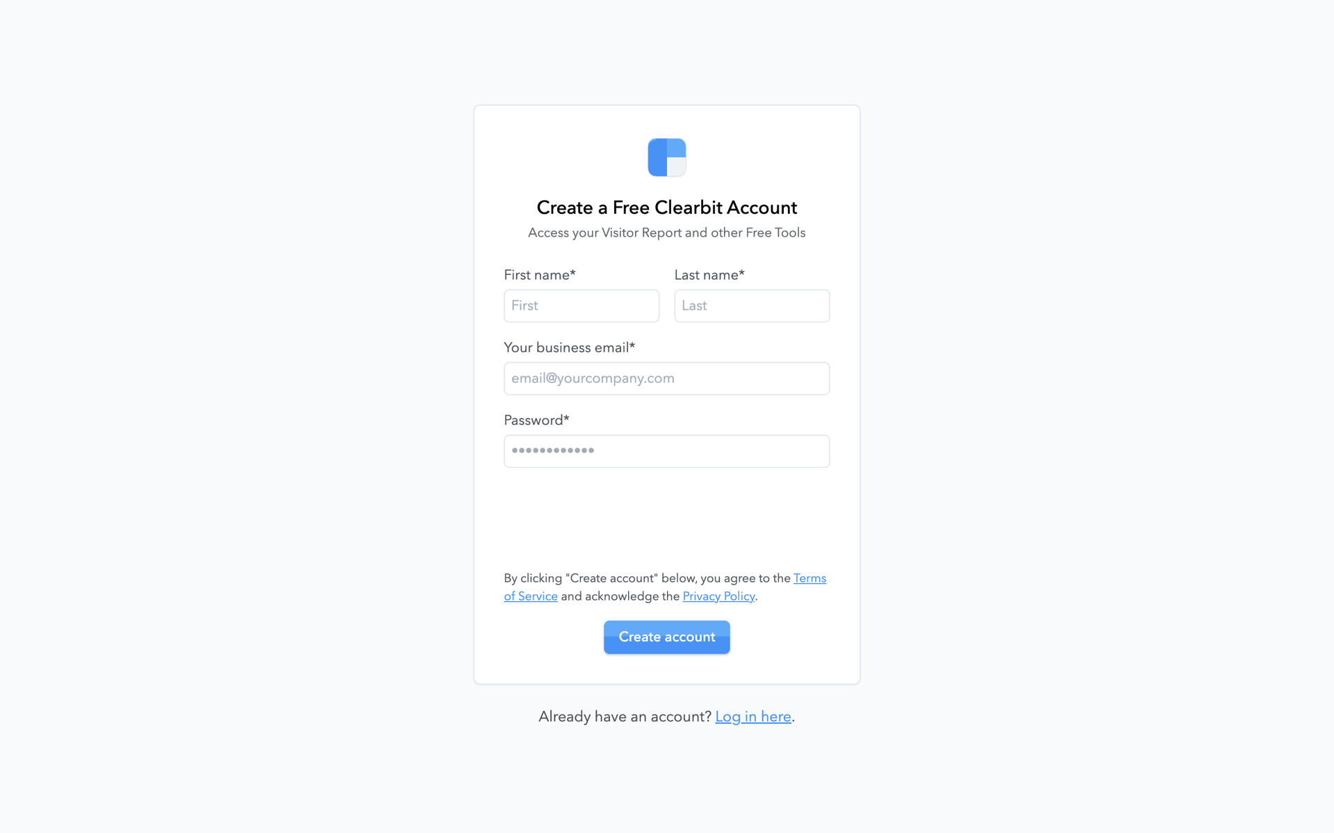 Clearbit Web Business interface screenshot 6