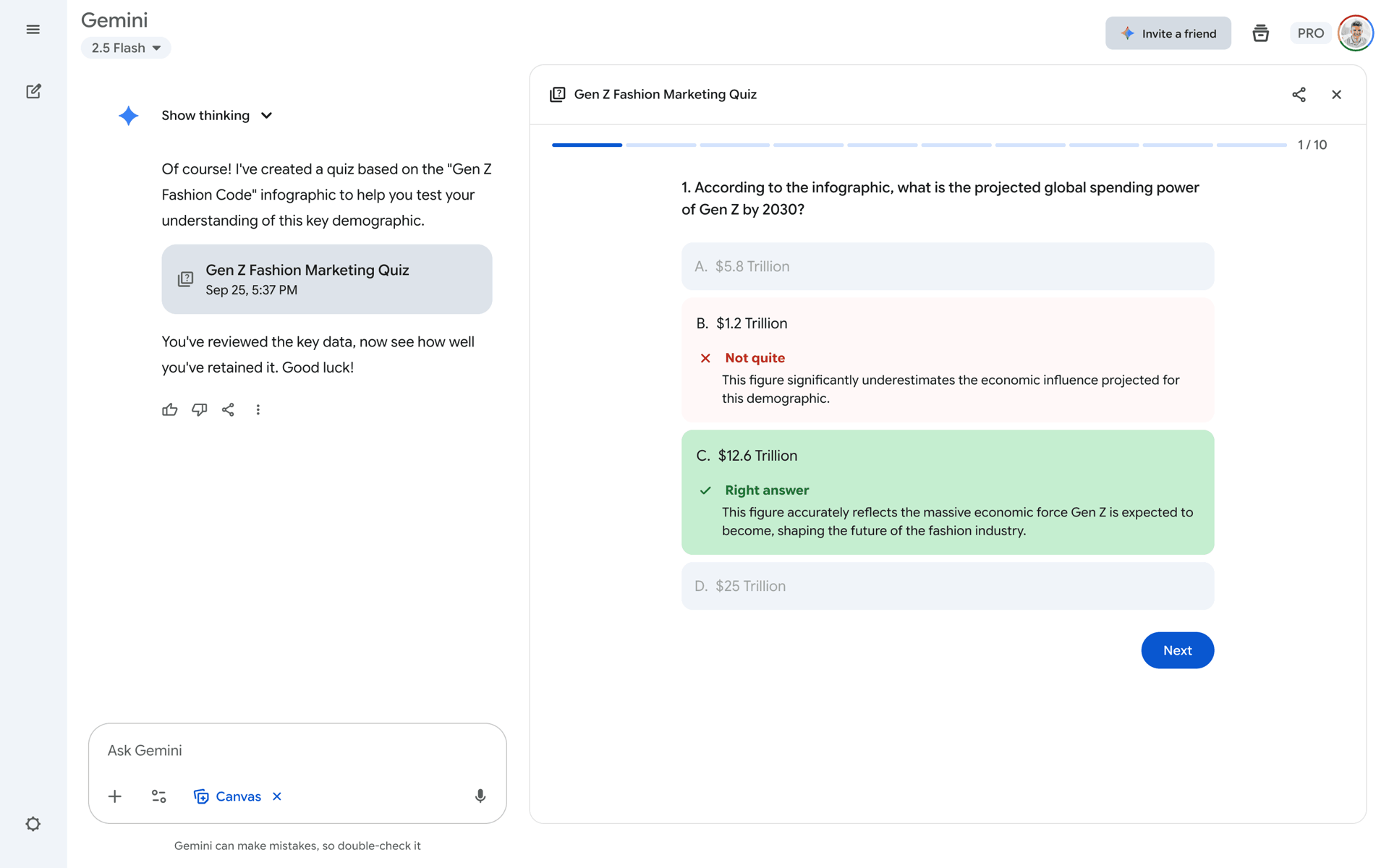 Google Gemini Web AI interface screenshot 11