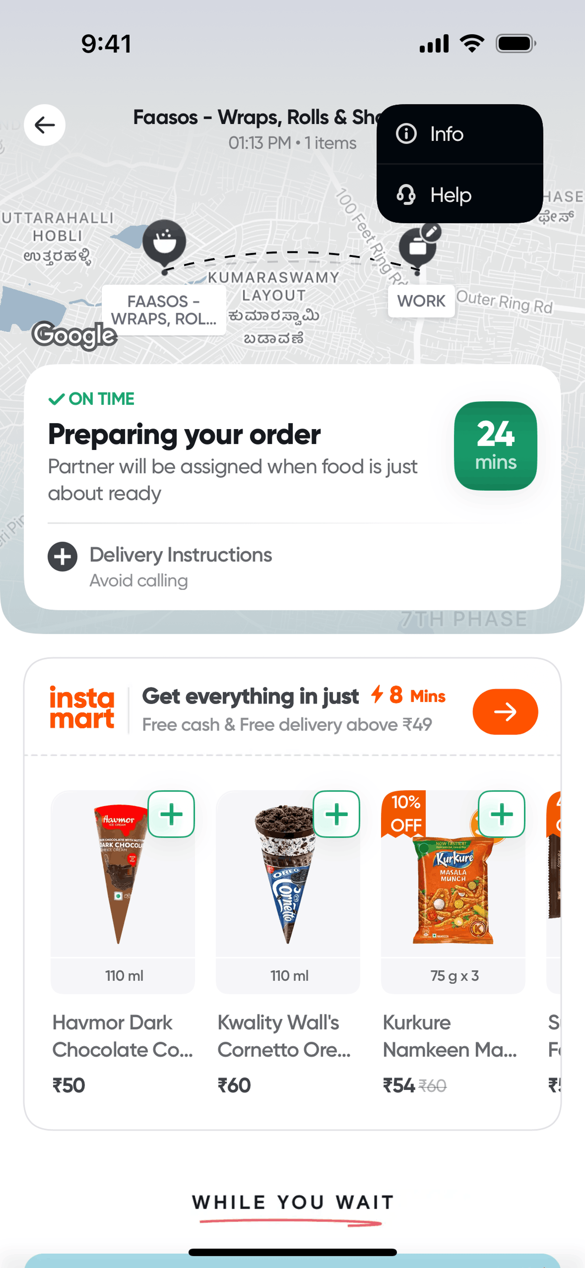 Swiggy iOS Food & Drink interface screenshot 17