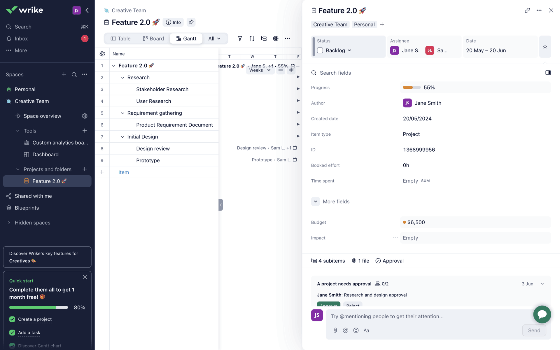 Wrike Web Productivity interface screenshot 24
