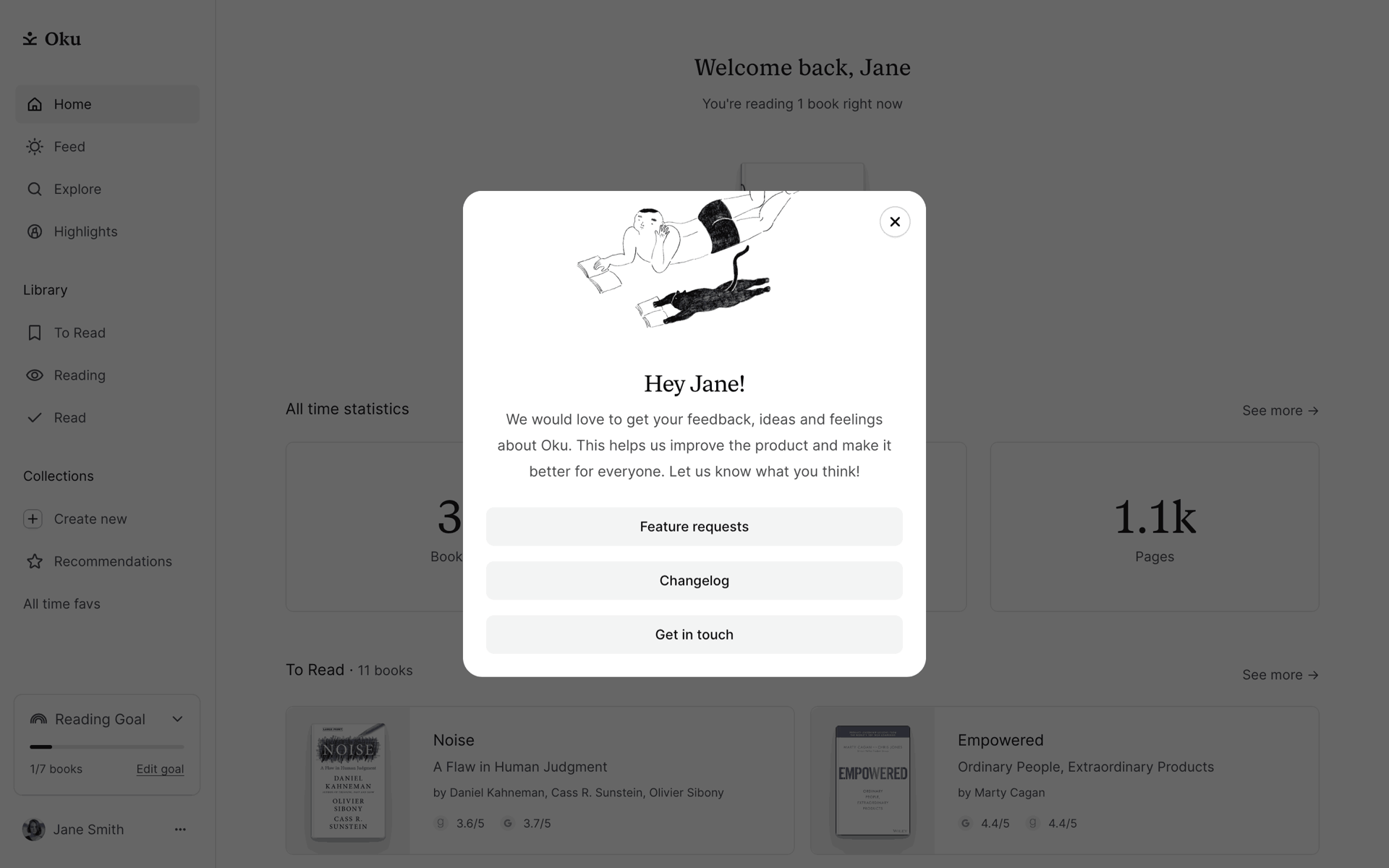 Oku Web Lifestyle interface screenshot 8