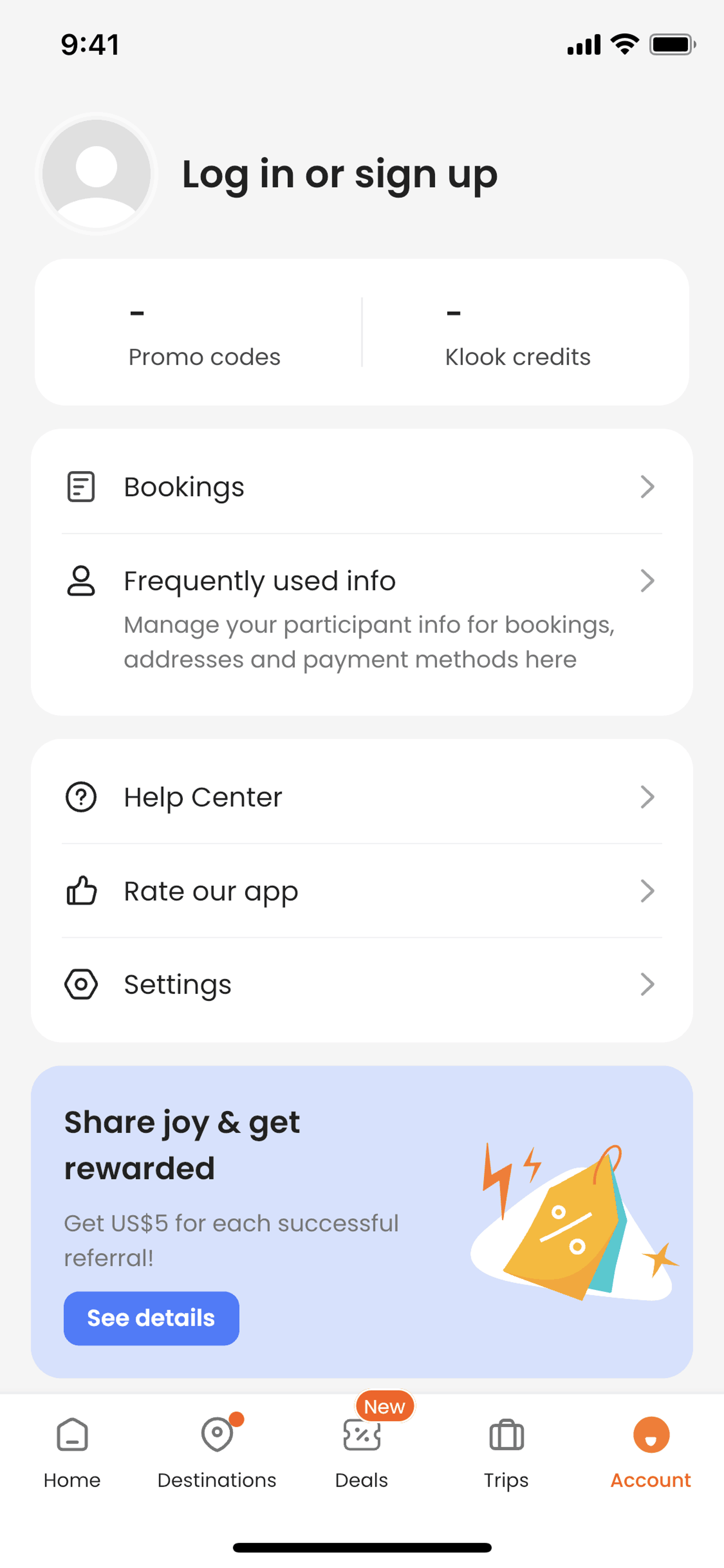 Klook iOS Travel & Transportation interface screenshot 12
