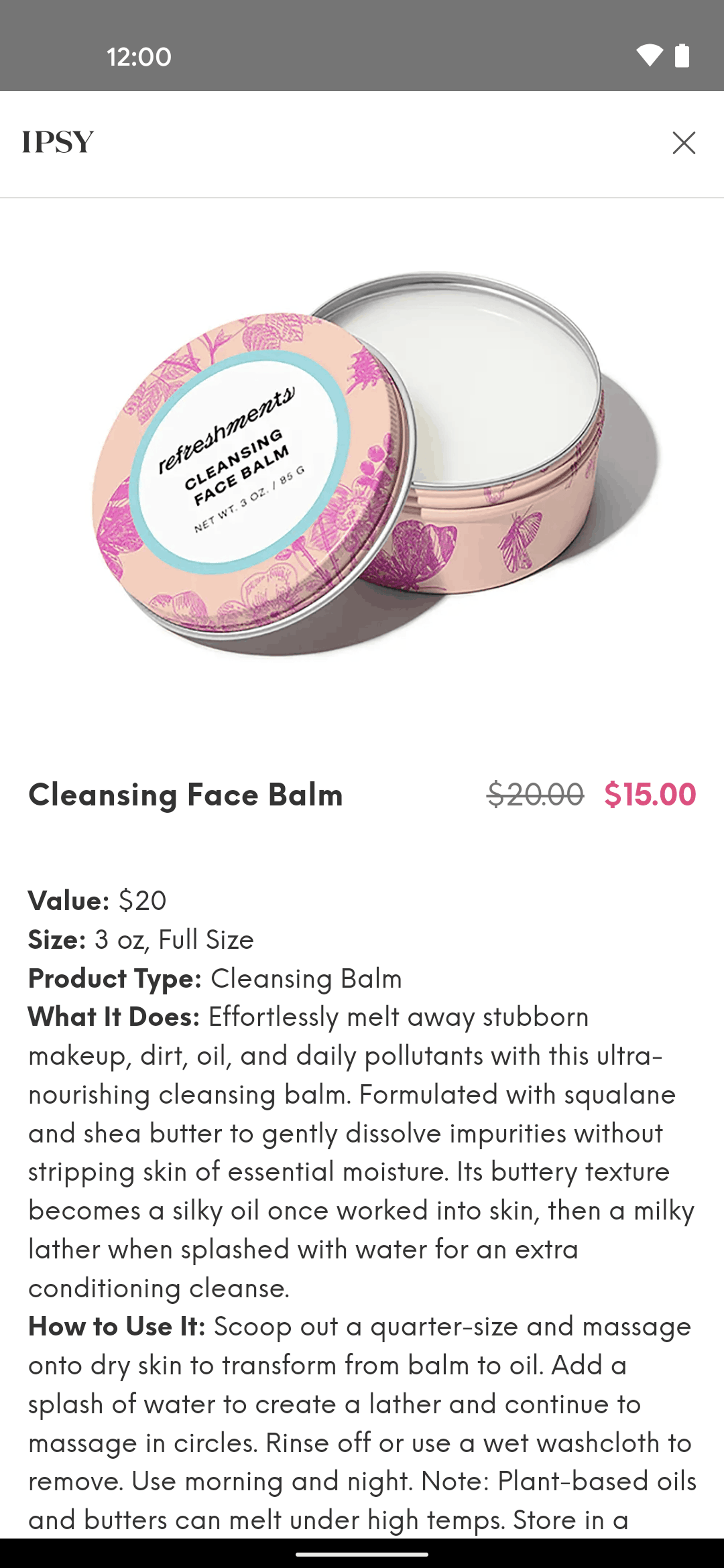 IPSY Android Shopping interface screenshot 12