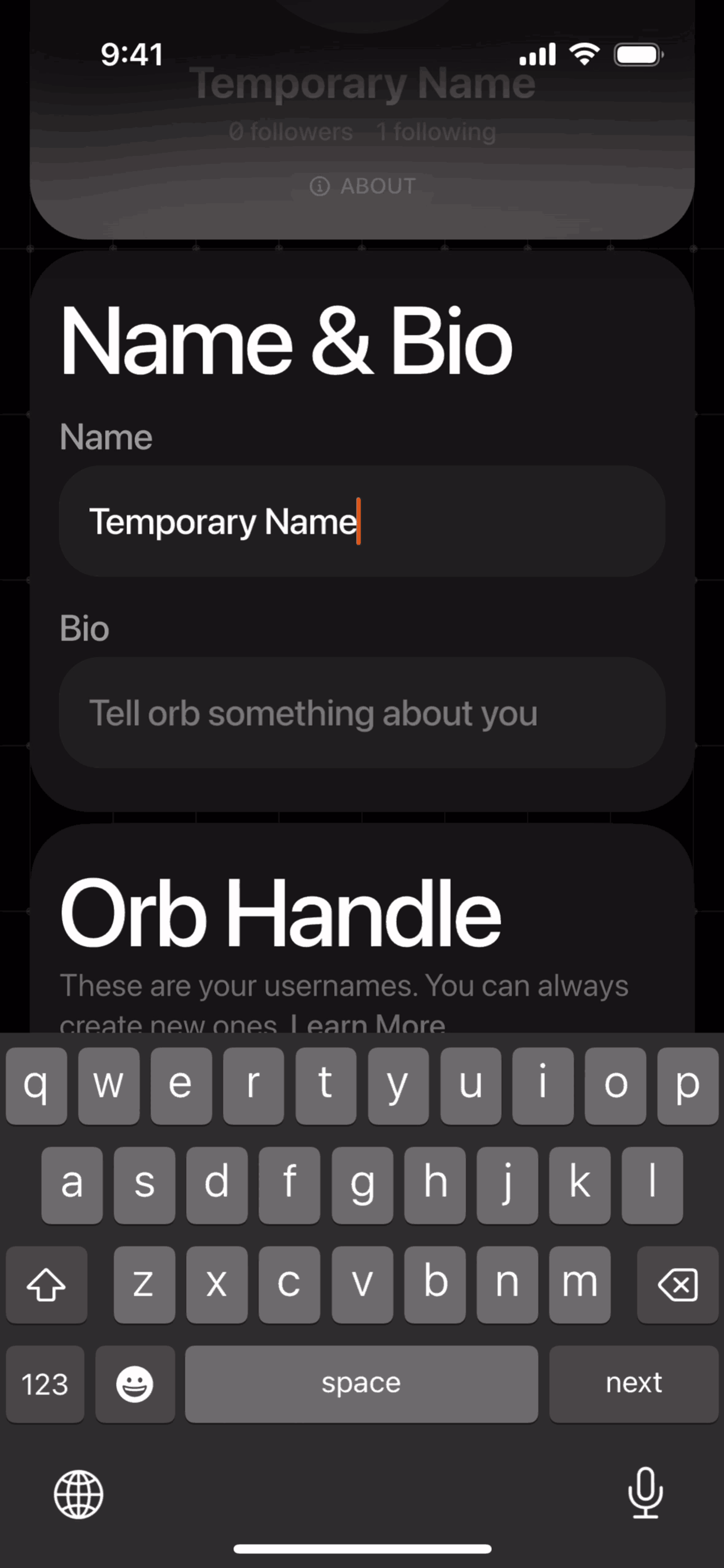 Orb Social iOS Social Networking interface screenshot 17