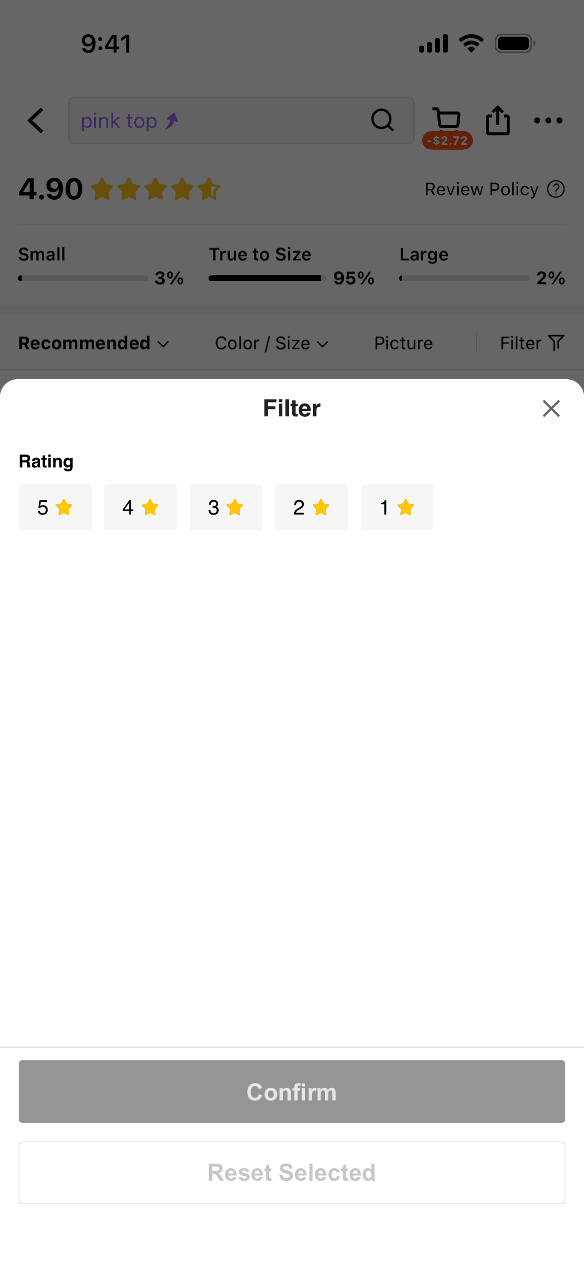 SHEIN iOS Shopping interface screenshot 17