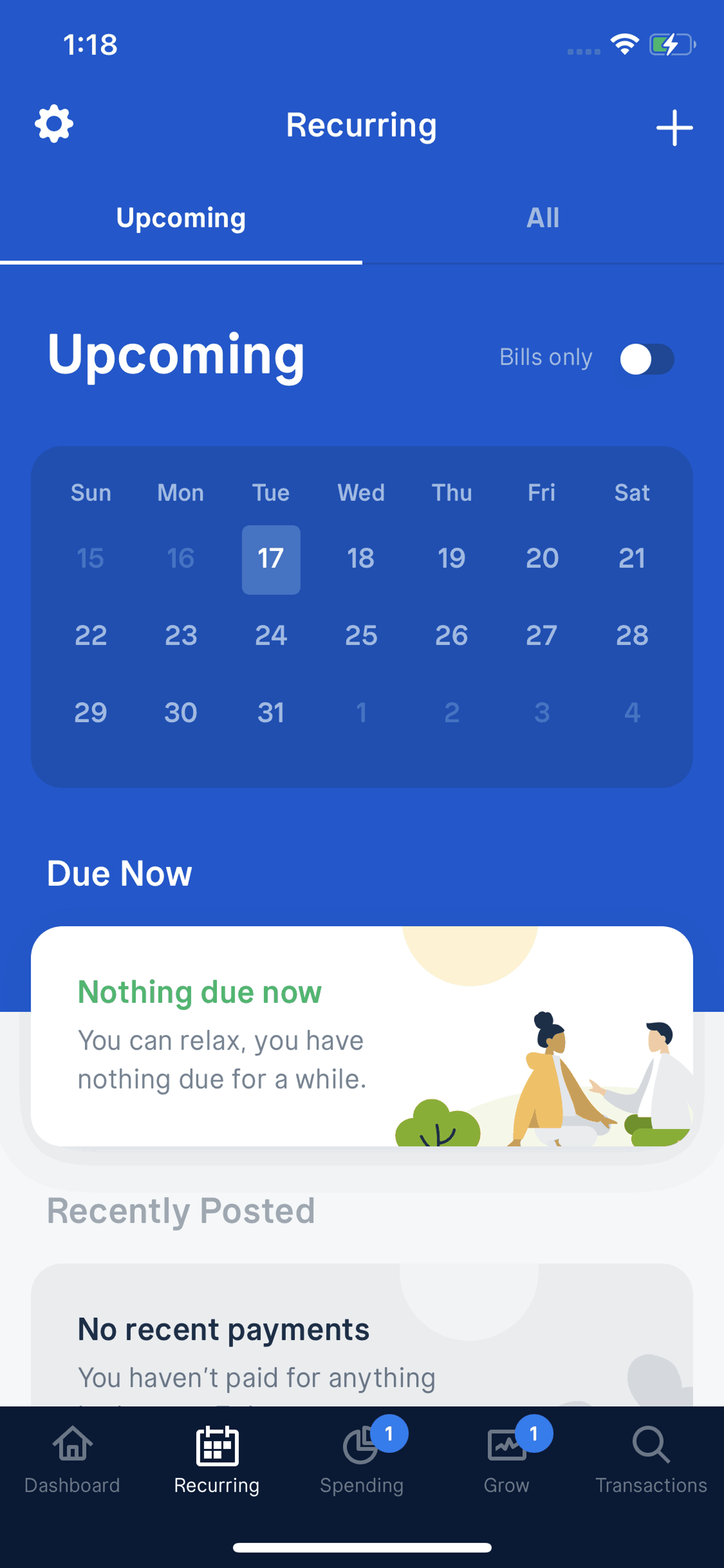 Truebill iOS Finance interface screenshot 13
