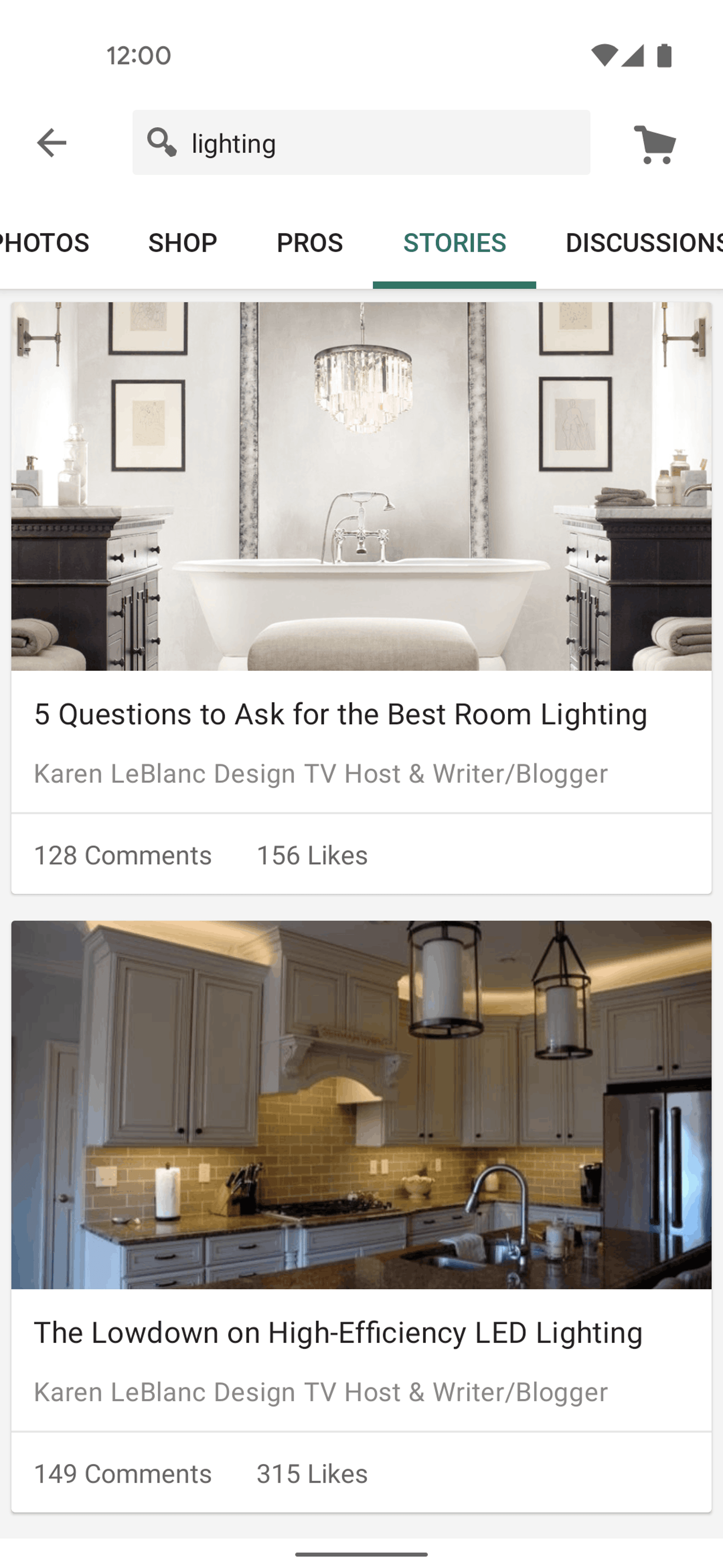Houzz Android Lifestyle interface screenshot 14