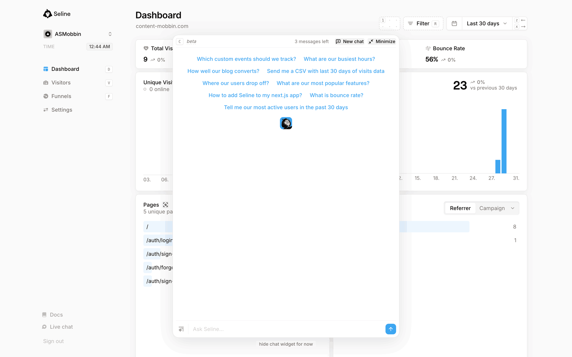 Seline Web Developer Tools interface screenshot 3