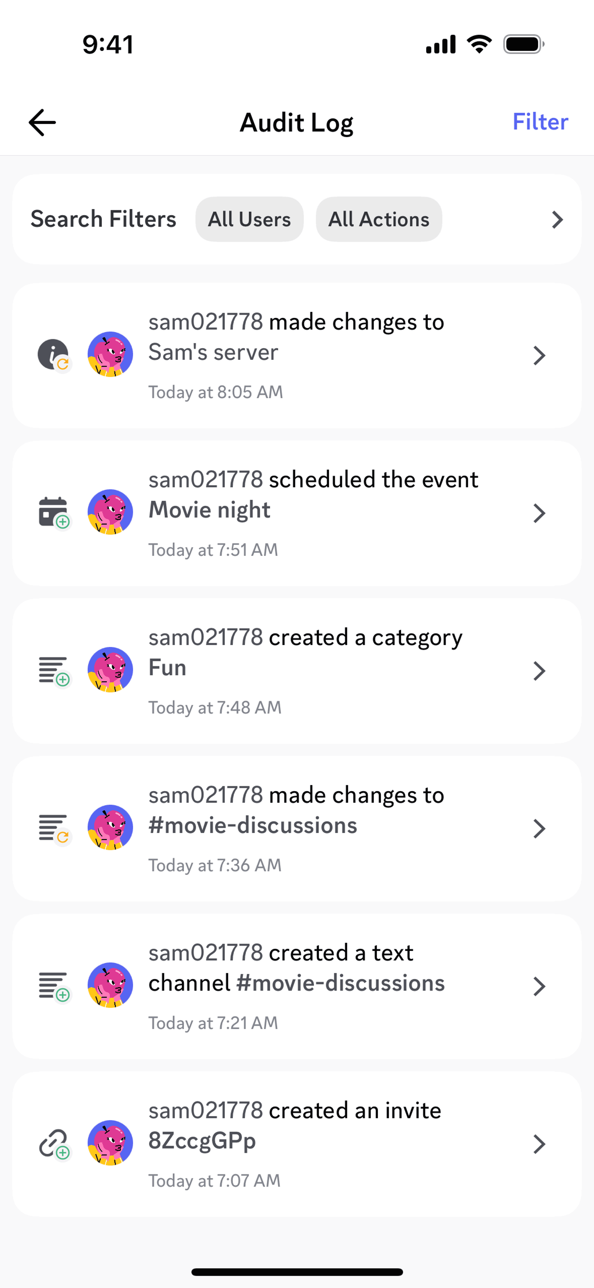 Discord iOS Social Networking interface screenshot 15