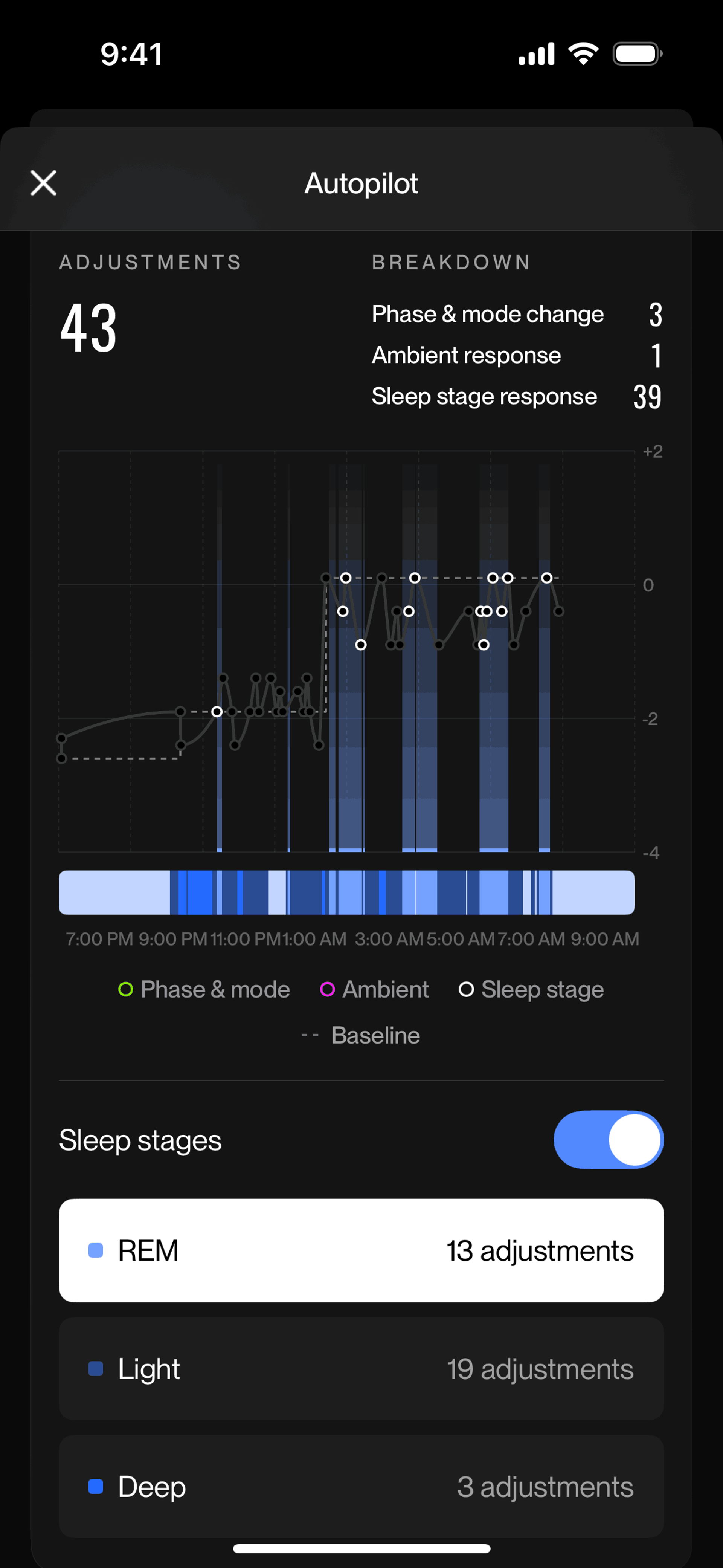 Eight Sleep iOS Health & Fitness interface screenshot 11