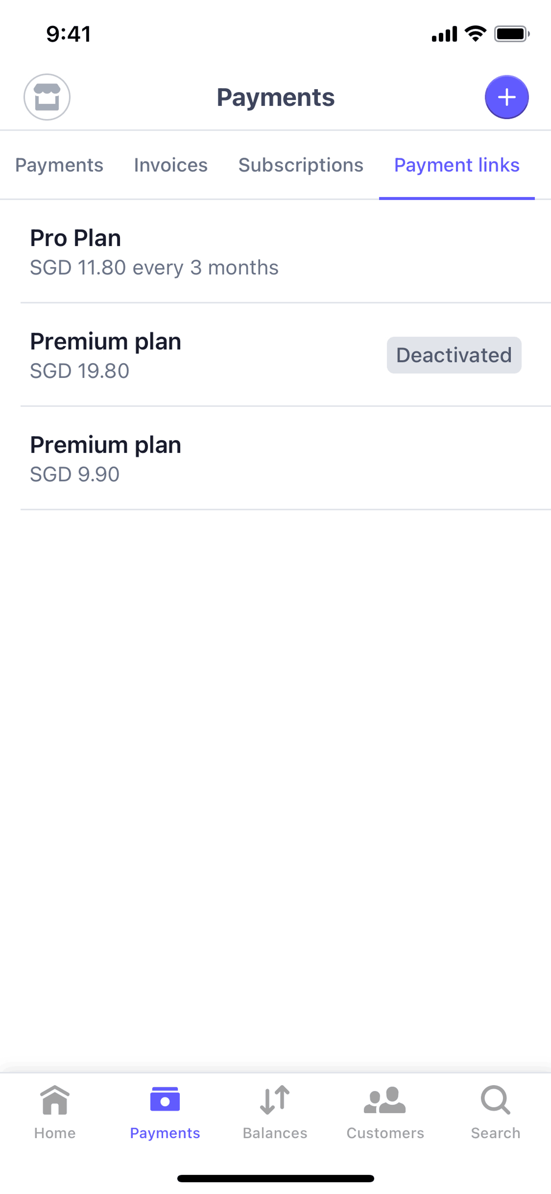Stripe Dashboard iOS Finance interface screenshot 3