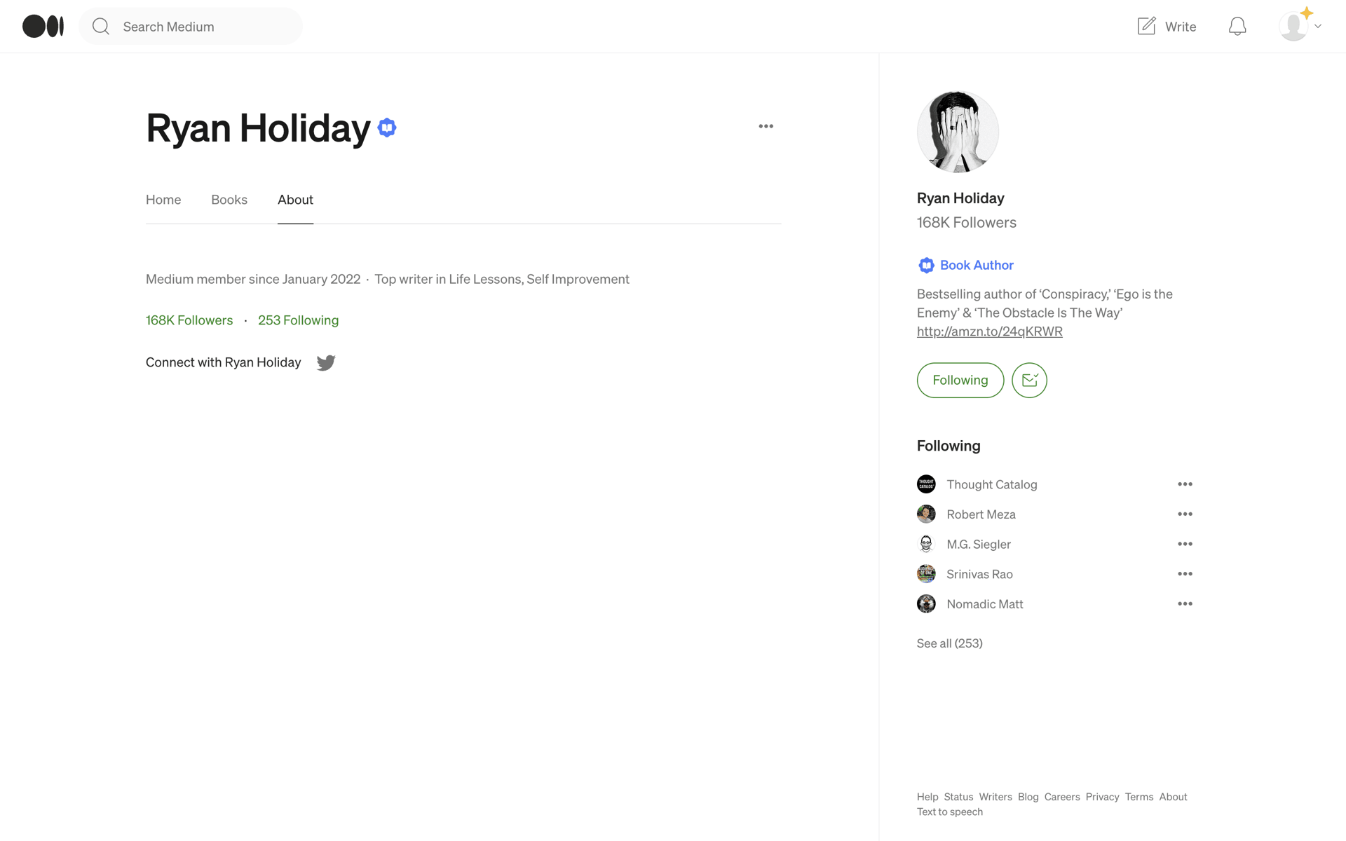 Medium Web News interface screenshot 20