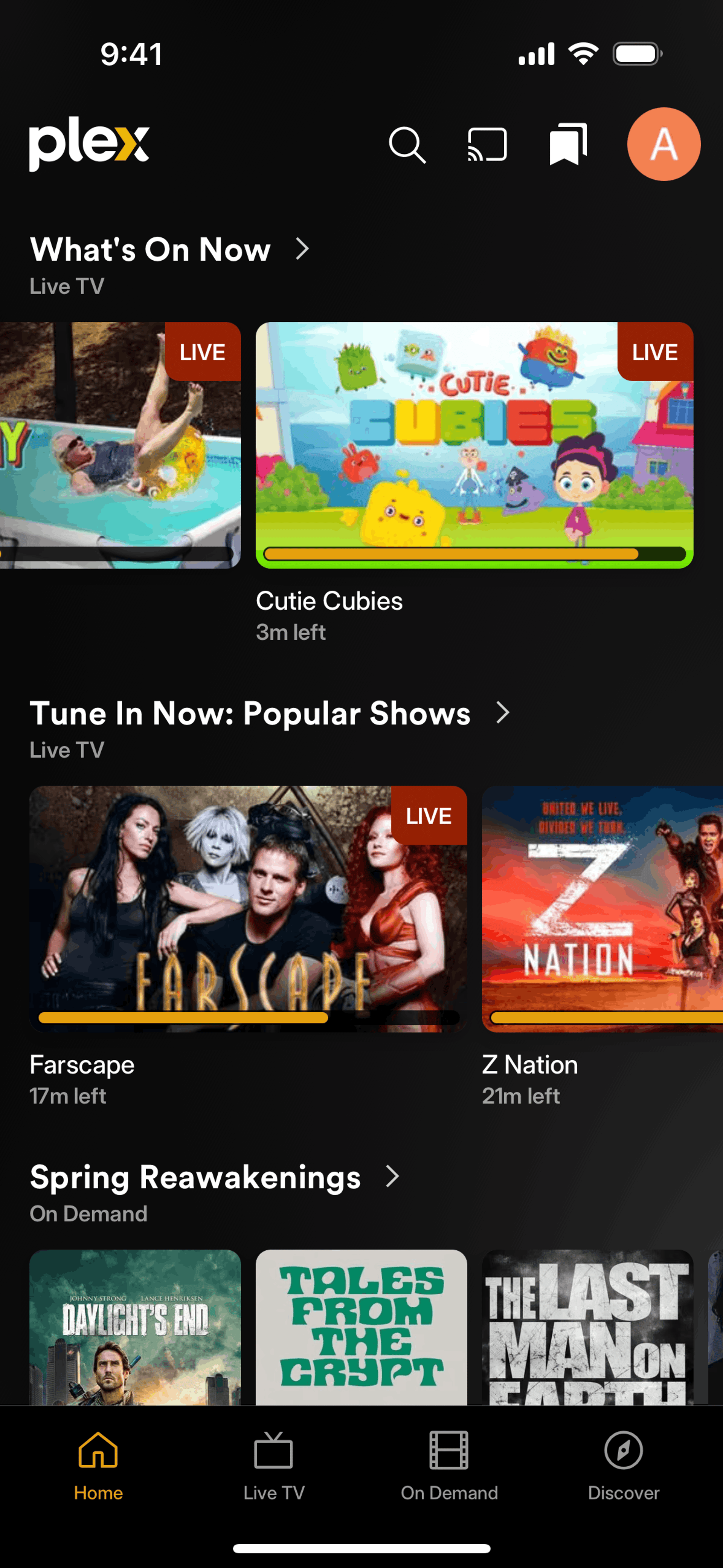 Plex iOS Entertainment interface screenshot 6