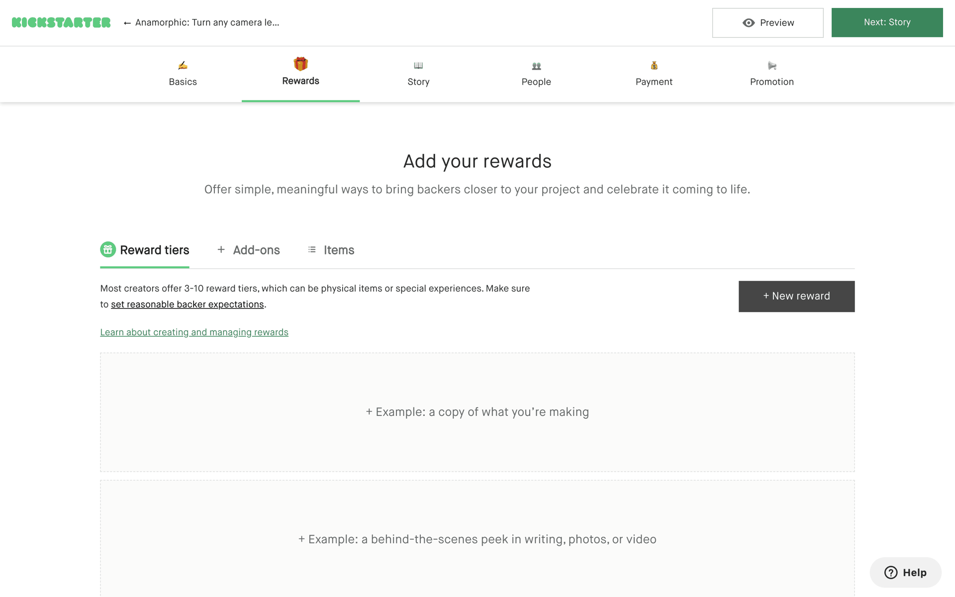 Kickstarter Web Social Networking interface screenshot 13