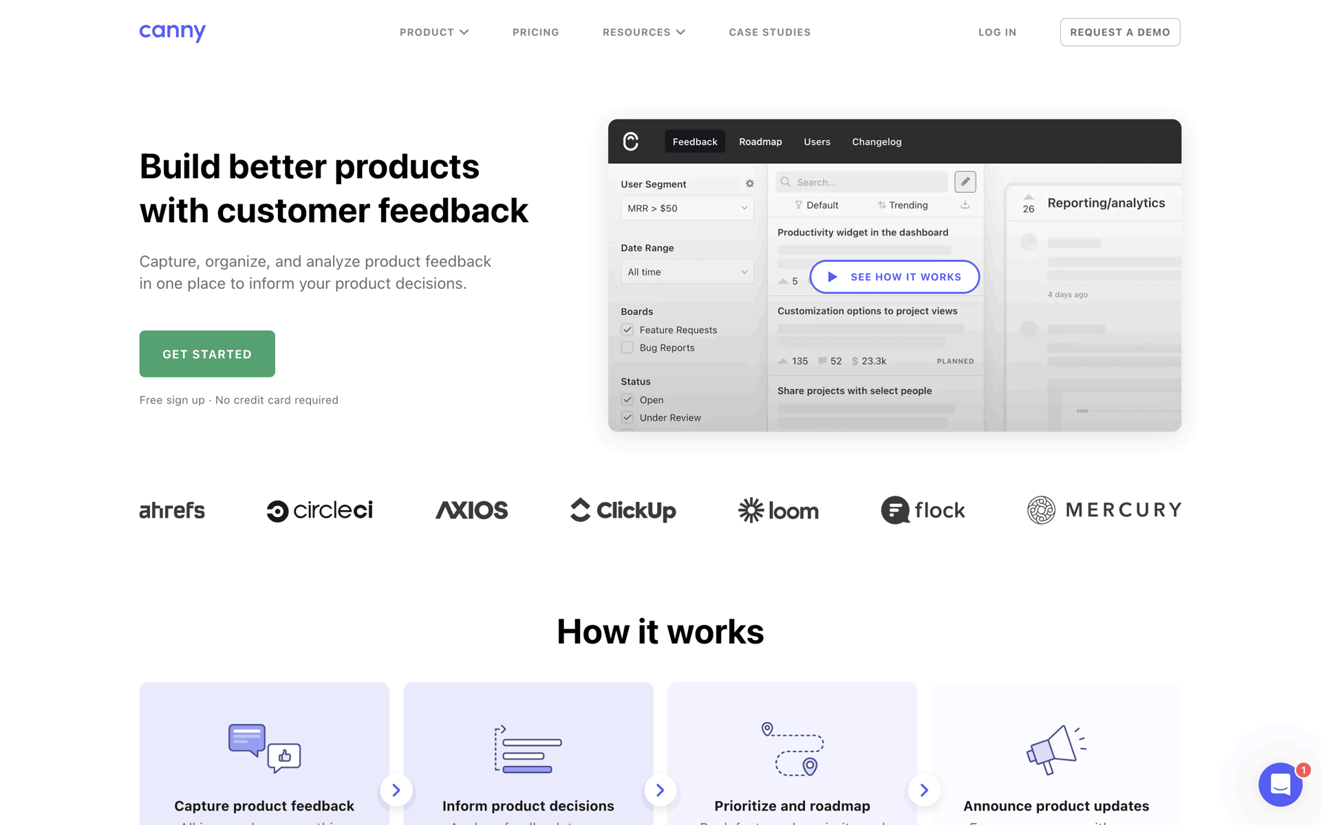 Canny Web Business interface screenshot 1