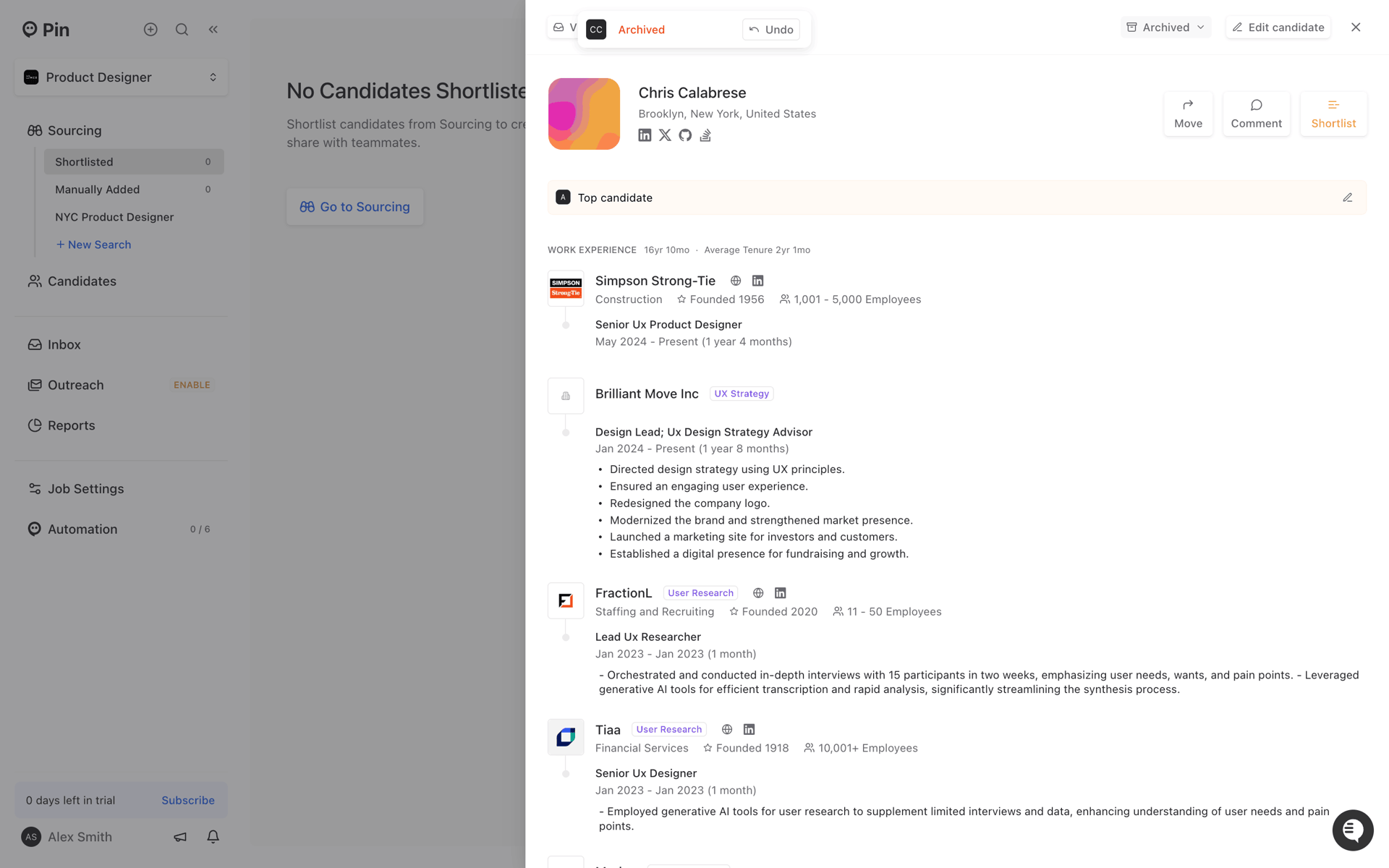 Pin Web AI interface screenshot 21
