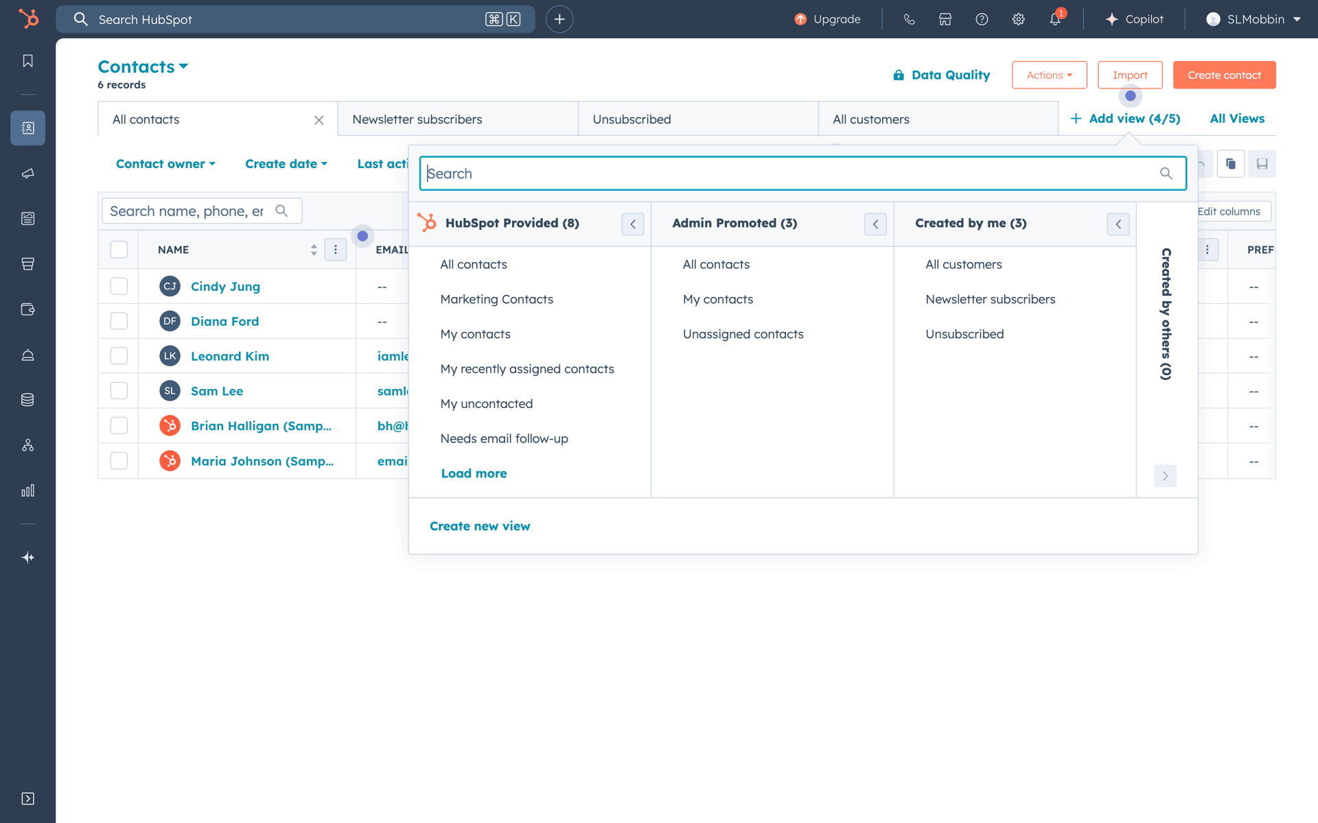 HubSpot Web Business interface screenshot 9