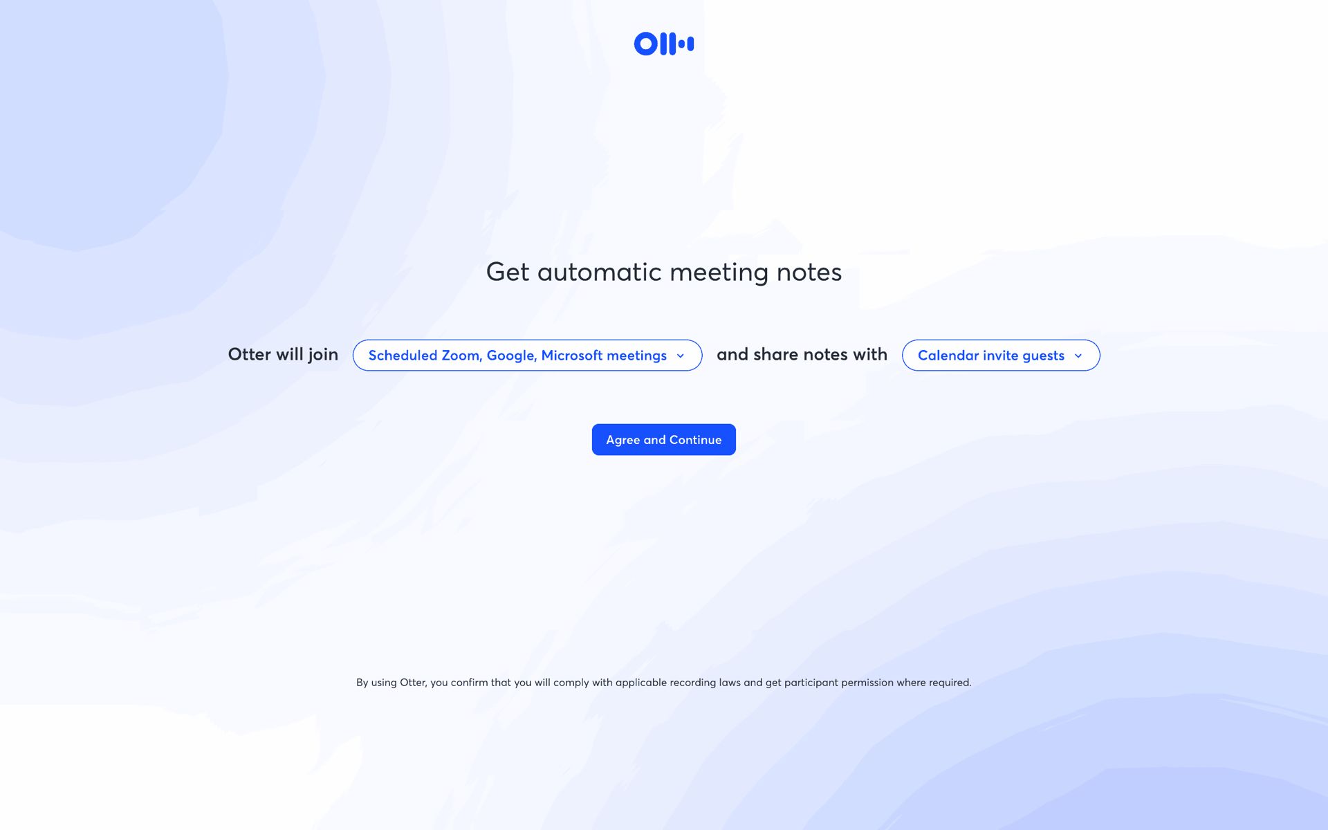 Otter.ai Web AI interface screenshot 10